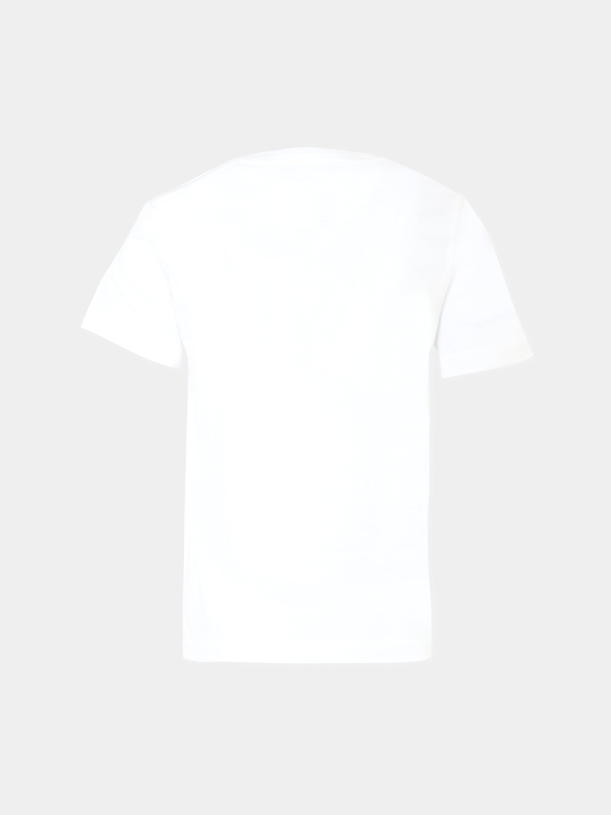 T-shirt bianca per bambini con patch,Calvin Klein Kids,25CCKIU0IU00543 YAF