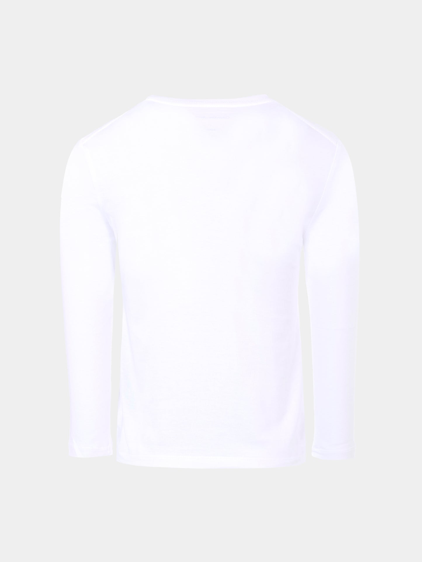 T-shirt bianca per bambini con logo nero,Calvin Klein Kids,25CCKIU0IU00677 YAF