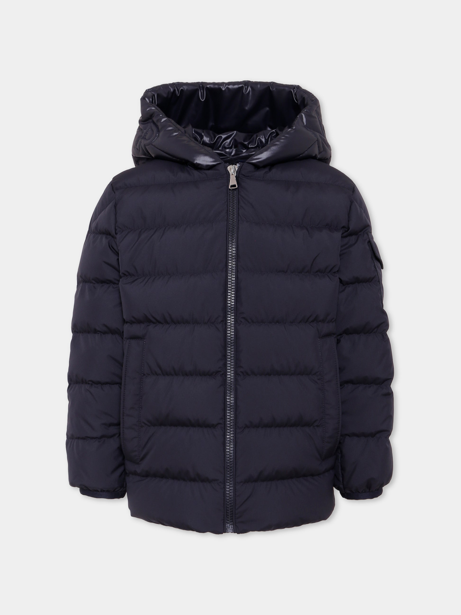 Piumino Najan blu per bambino con logo,Moncler Kids,K2954 - 1A00004 - 597YW 778