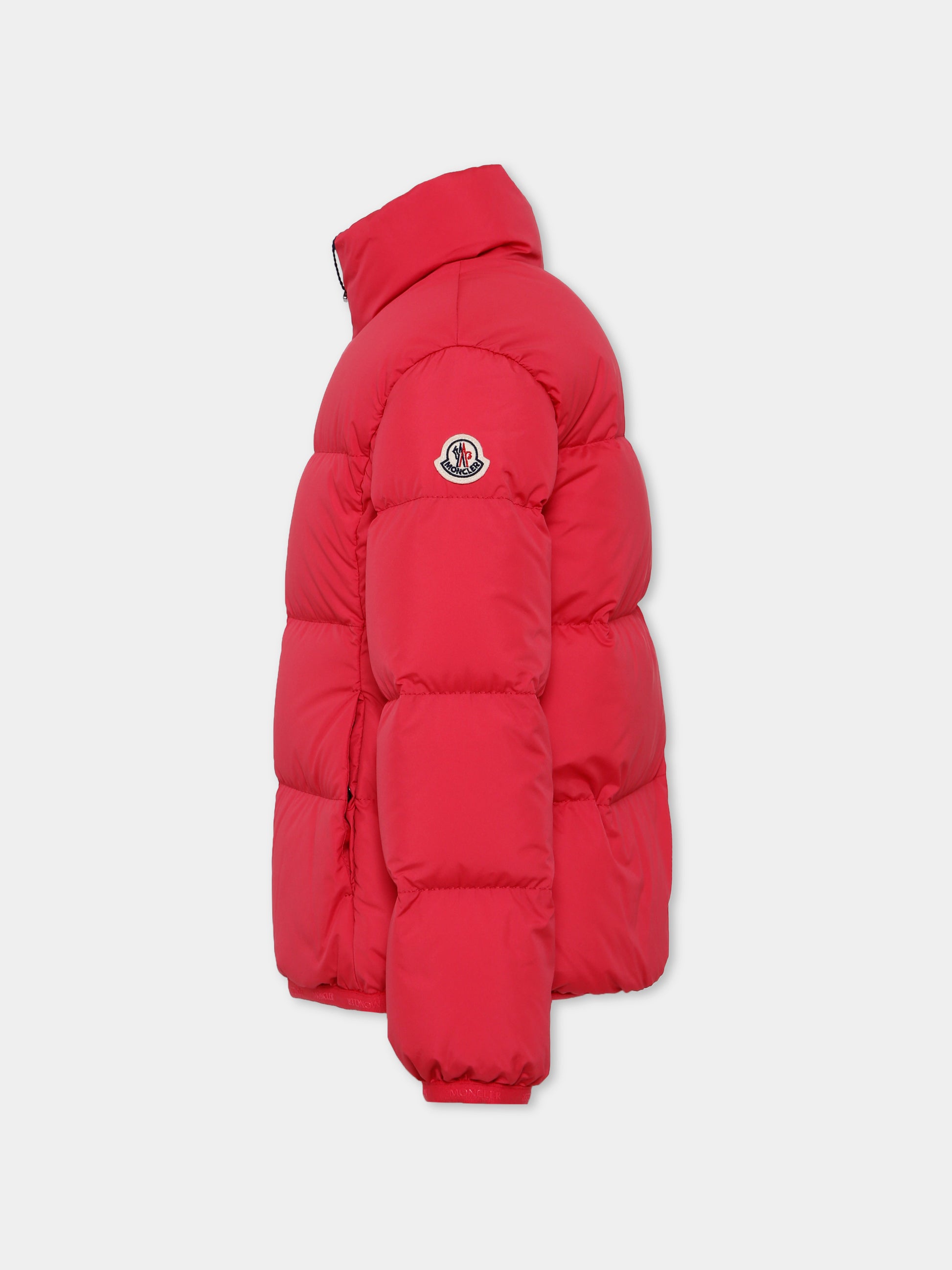 Piumino Cermasa rosa per bambina con logo,Moncler Kids,K2954 - 1A00016 - 597YW 542