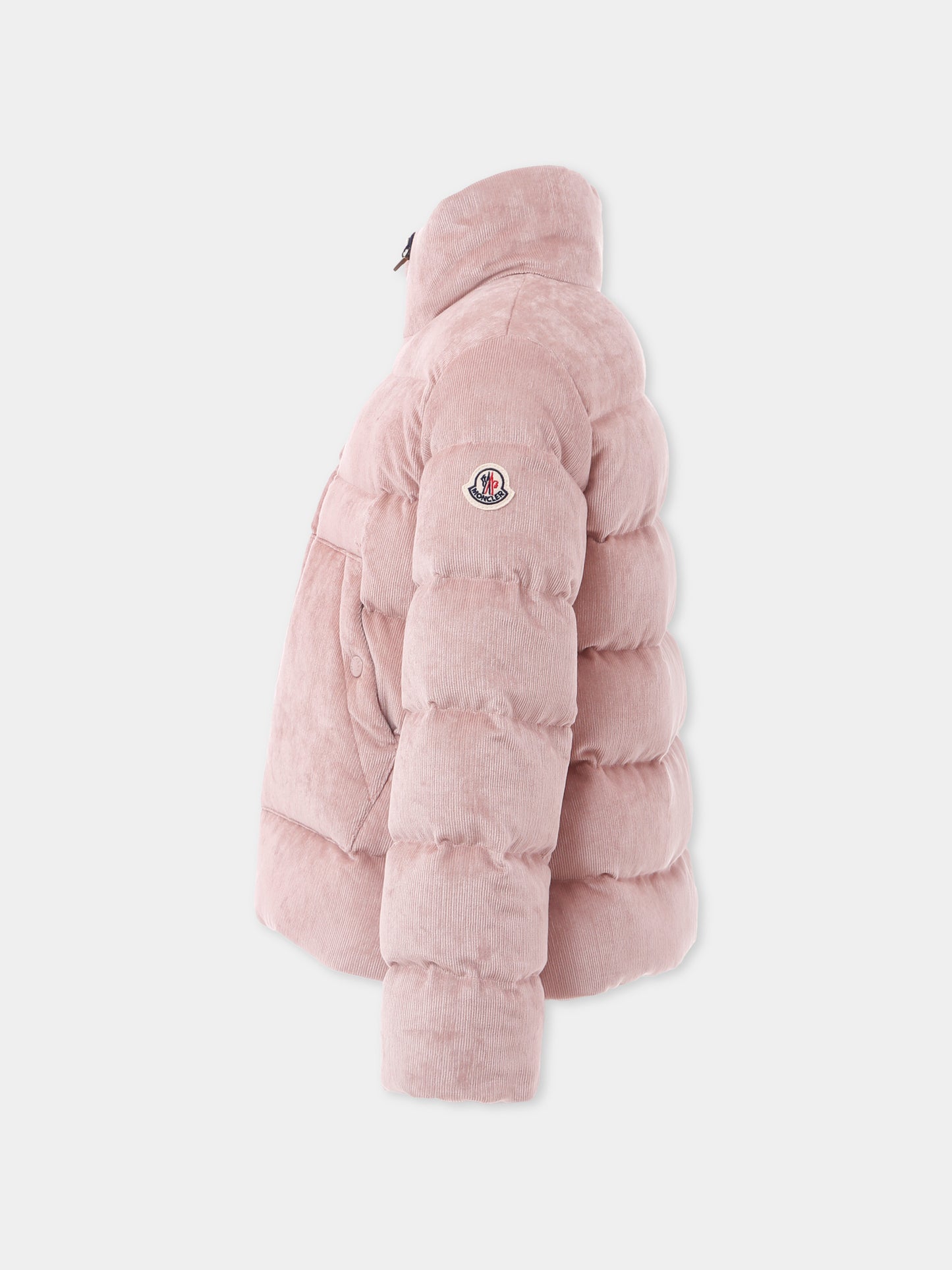 Piumino Marth rosa per bambina con logo,Moncler Kids,K2954 - 1A00033 - 598QF 53D