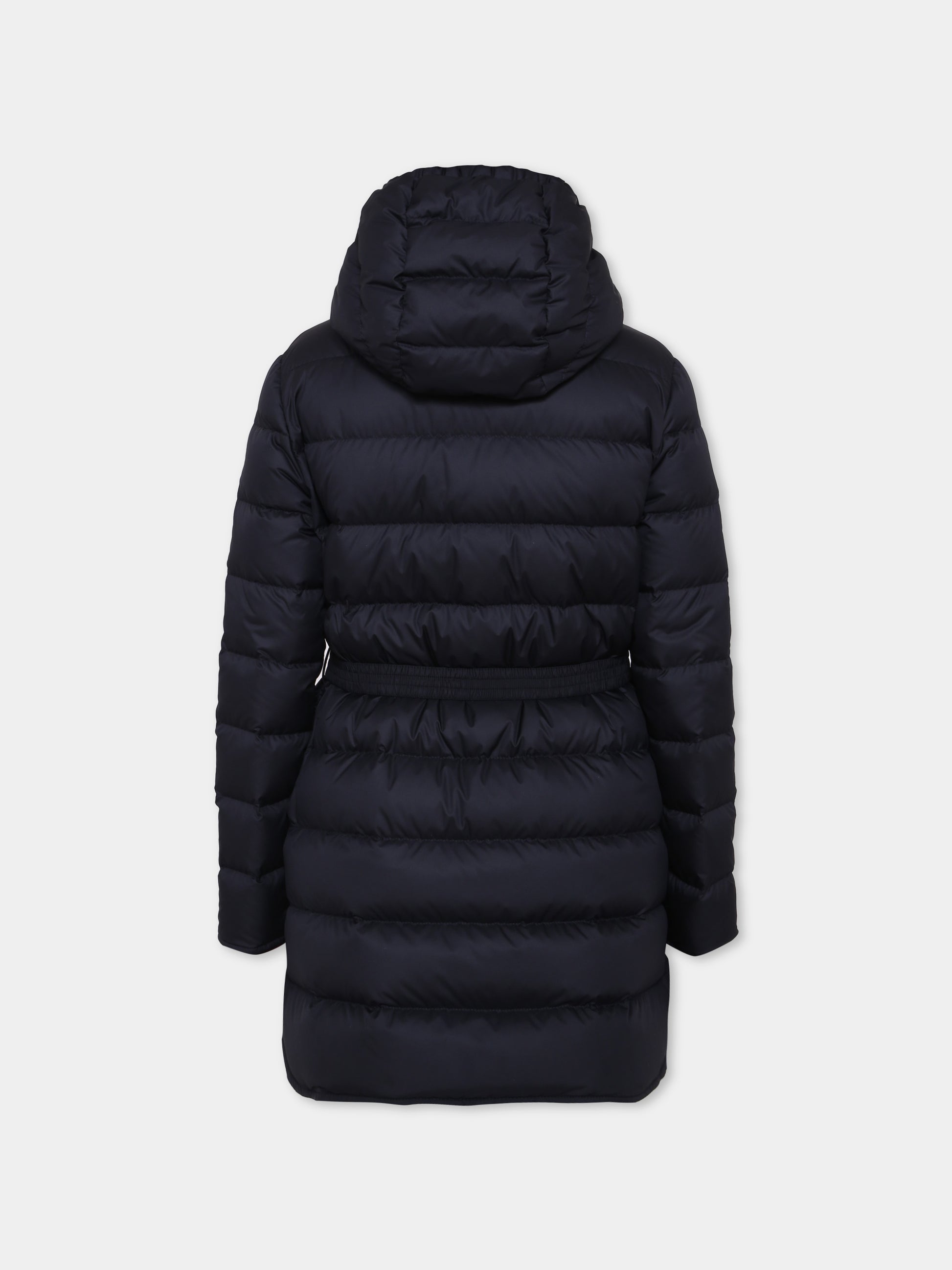 Piumino Pasenza blu per bambina con logo,Moncler Kids,K2954 - 1C00006 - 54AQE 779