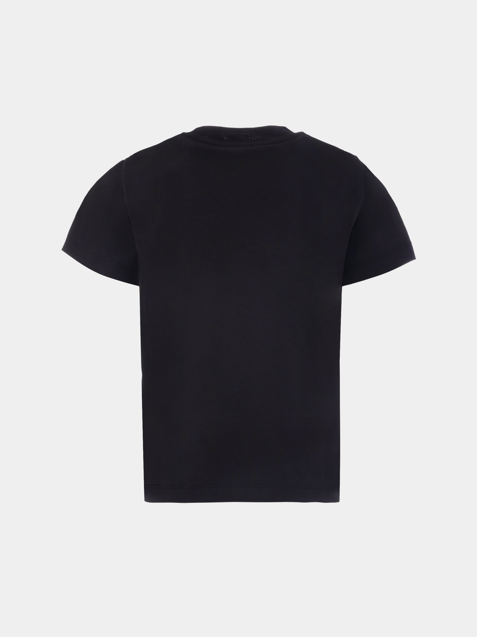 T-shirt nera per bambini con logo,Moncler Kids,K2954 - 8C00018 - 89AFV 999