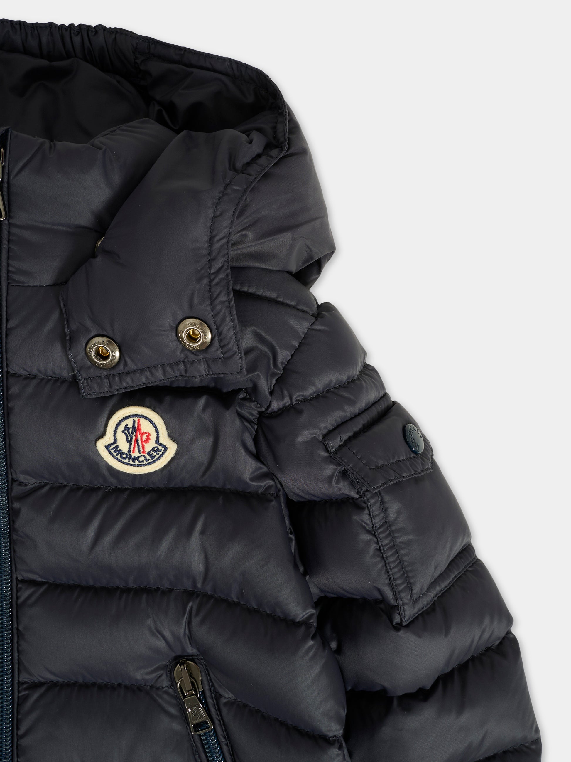 Piumino Jules blu per neonato con logo,Moncler Kids,K2951 - 1A00005 - 53079 742