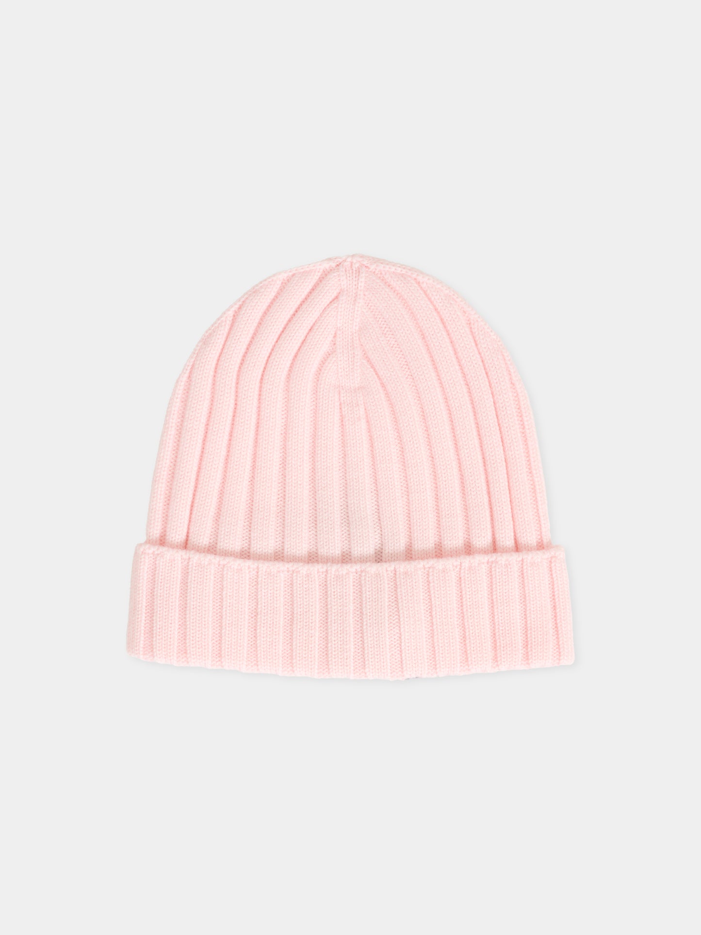 Berretto rosa per neonata con logo,Moncler Kids,K2951 - 3B00006 - M1131 529