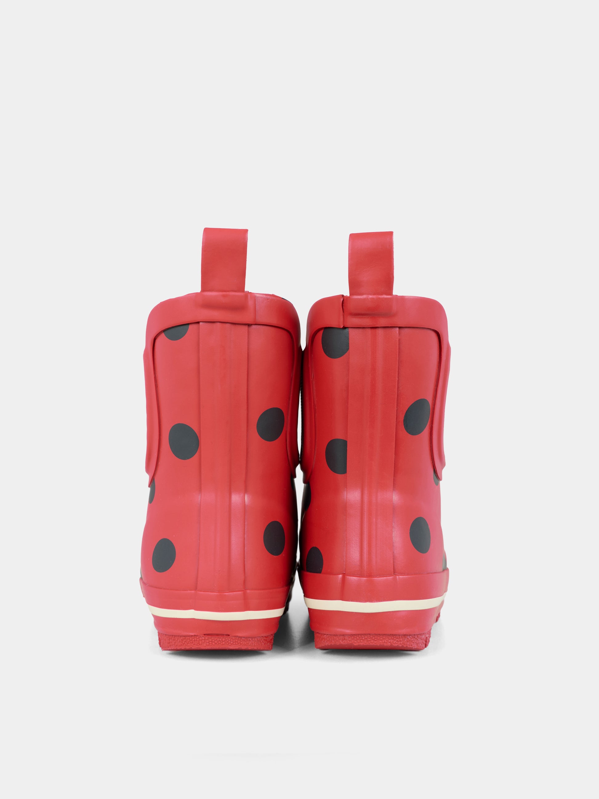 Stivali da pioggia rossi per bambina con stampa coccinella,Konges Sløjd,KS103454 LADY DOT