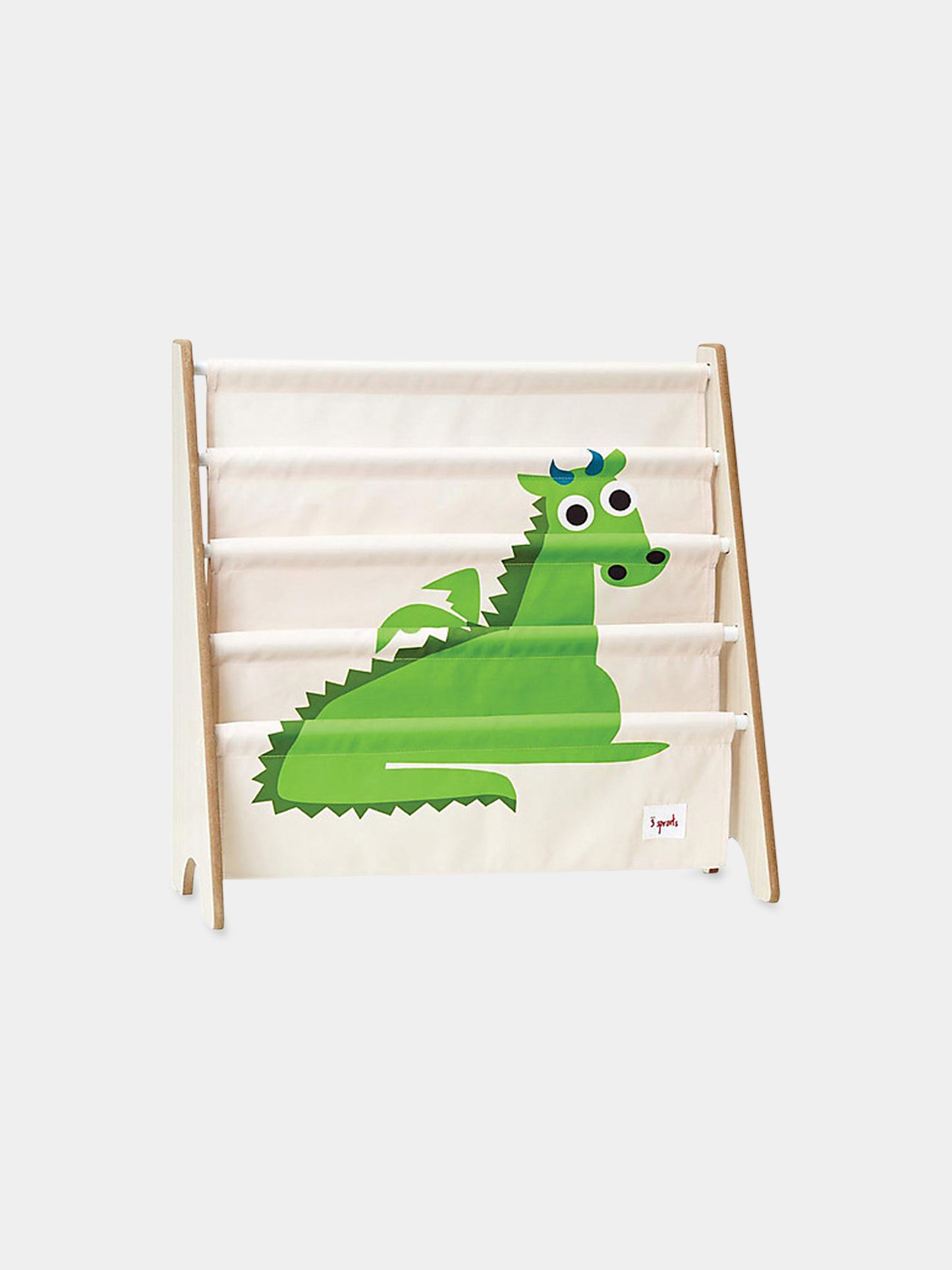 Libreria Frontale Montessoriana multicolor per bambini con drago,3 Sprouts,3S-IRKDRG