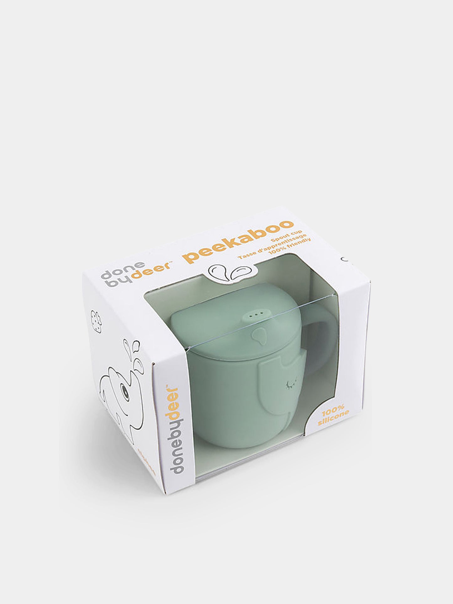 Tazza verde per neonati con elefante