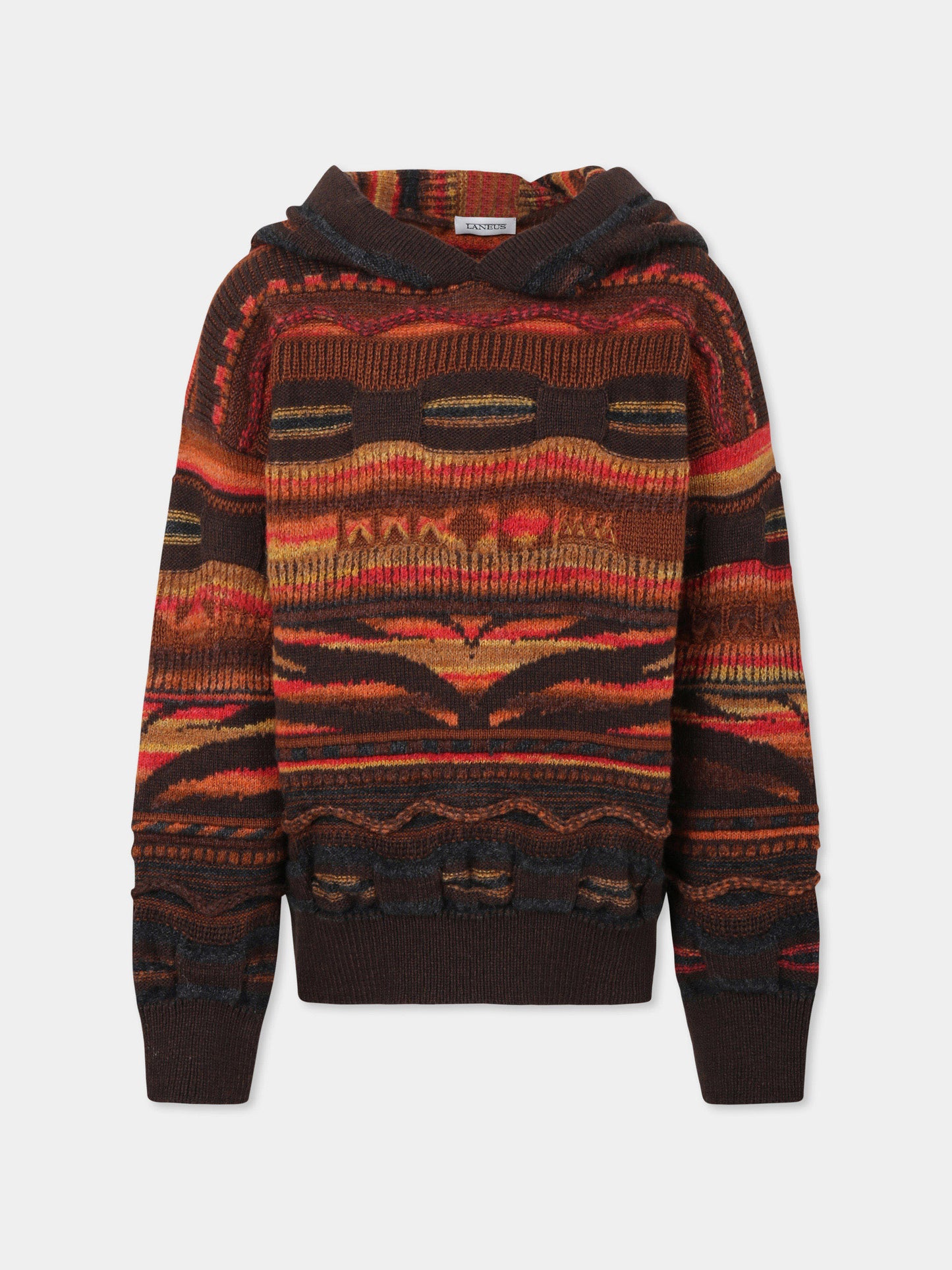 Felpa multicolor per bambini con patch logato