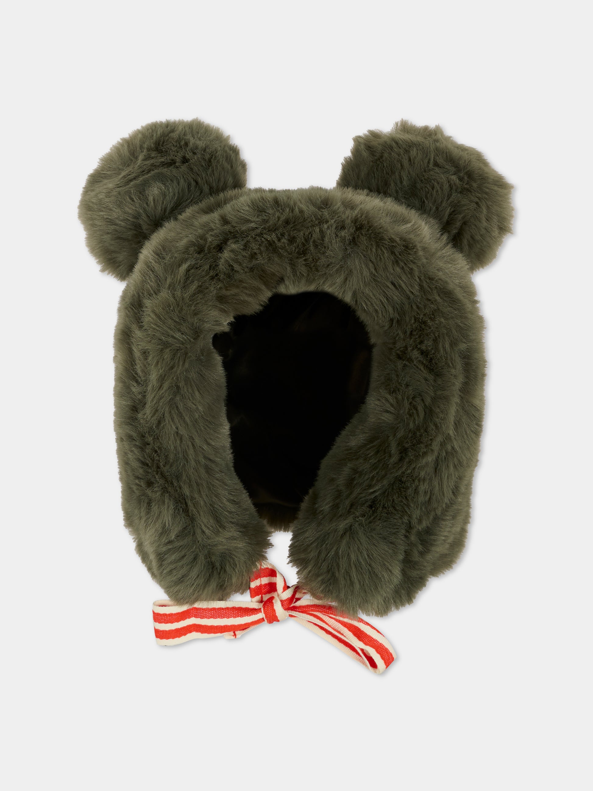 Cappello grigio per bambini con pompon,Mini Rodini,2576510097