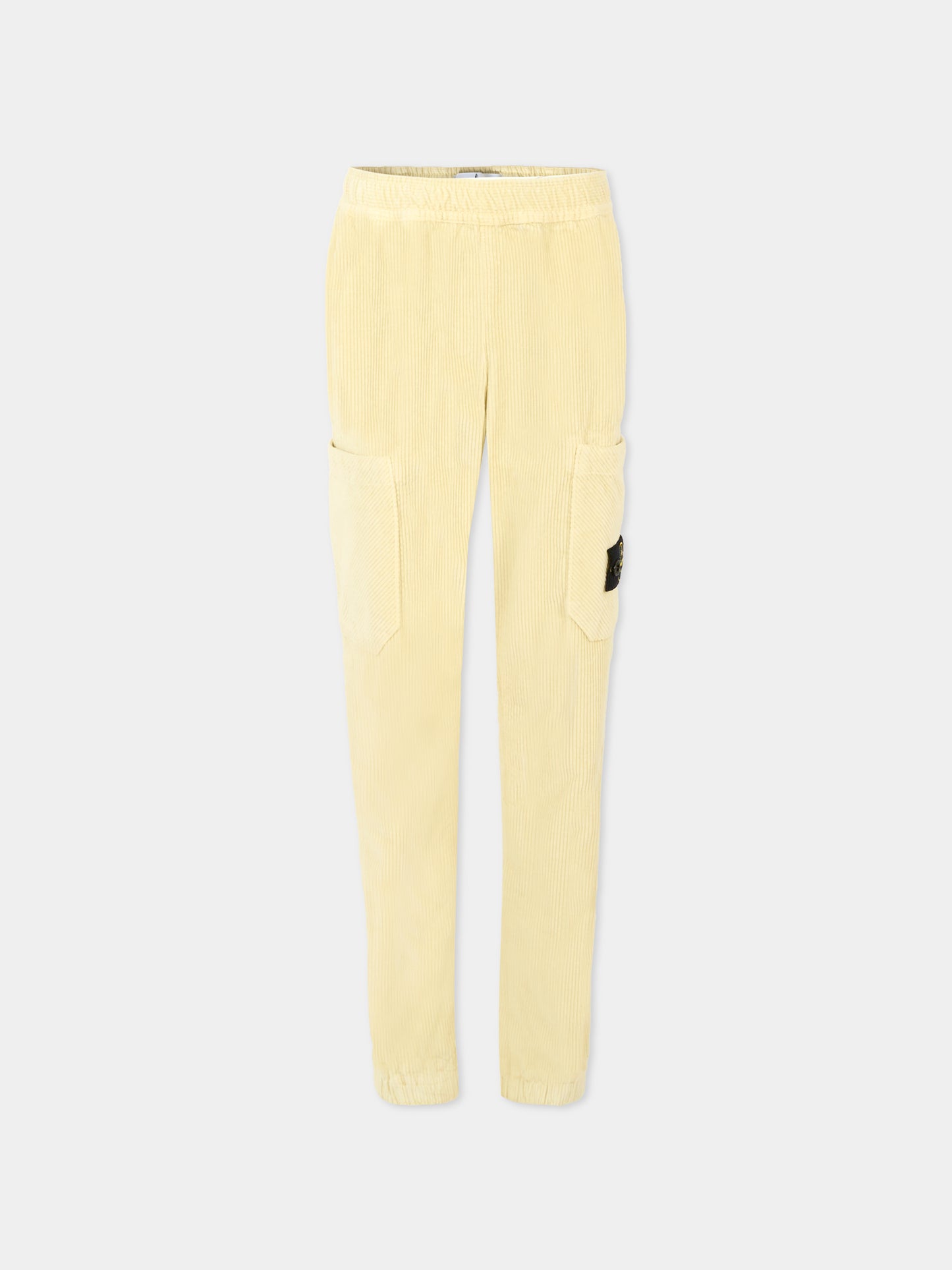 Pantaloni gialli per bambino con logo,Stone Island Junior,K2S16 3100005 S0199 - V0093