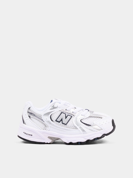 Sneaker bianca 530 Bungee Lace per bambini