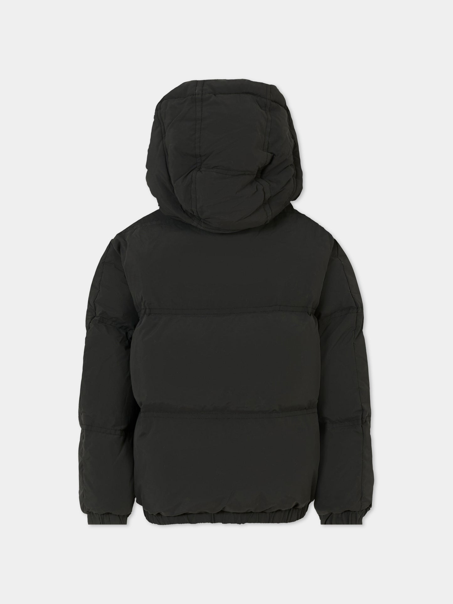 Piumino nero per bambini con logo,Diesel,J02422-KXBQ0-K900