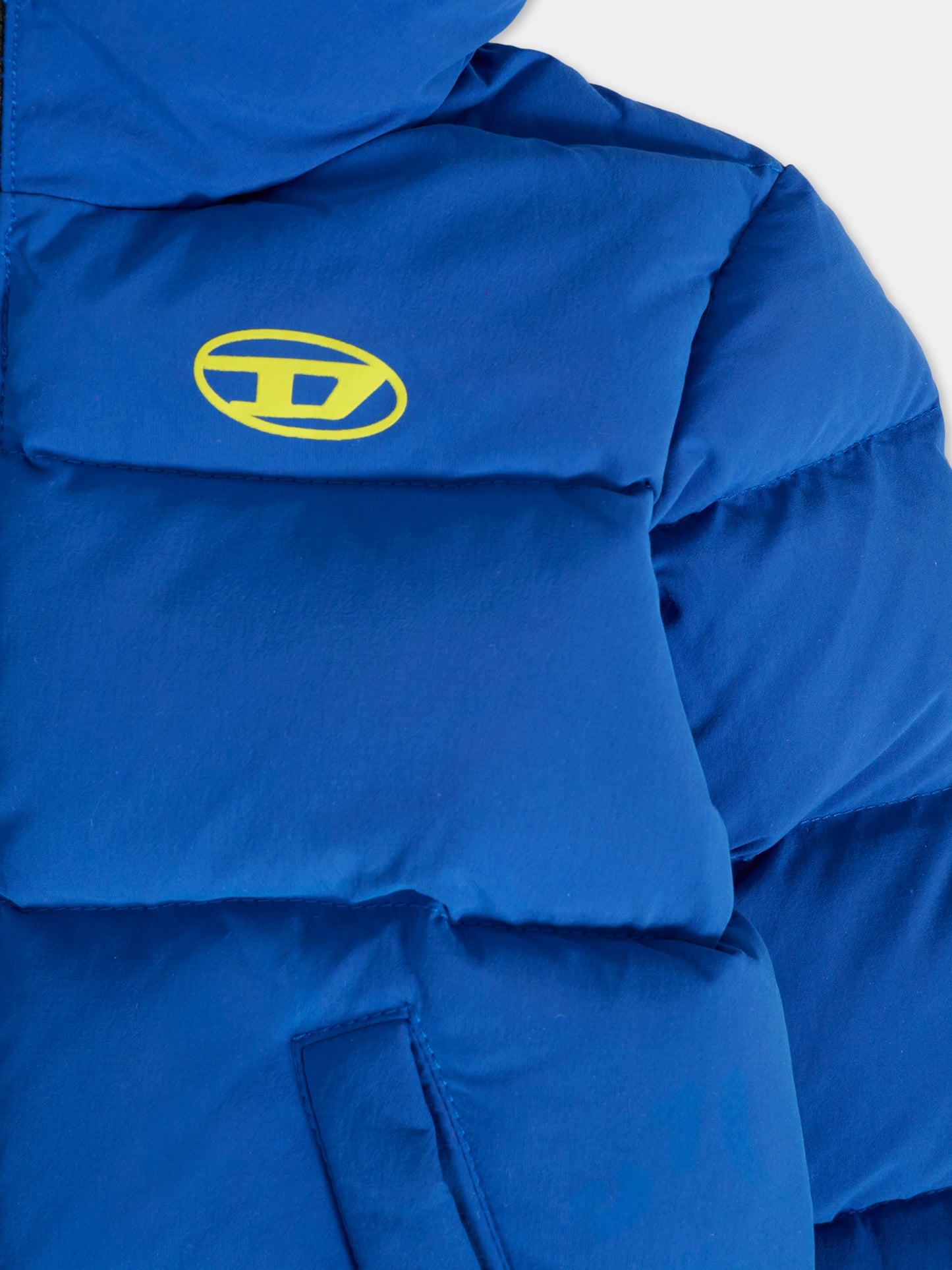 Piumino blu per neonato con logo,Diesel,K00681-KXBRE-K89G