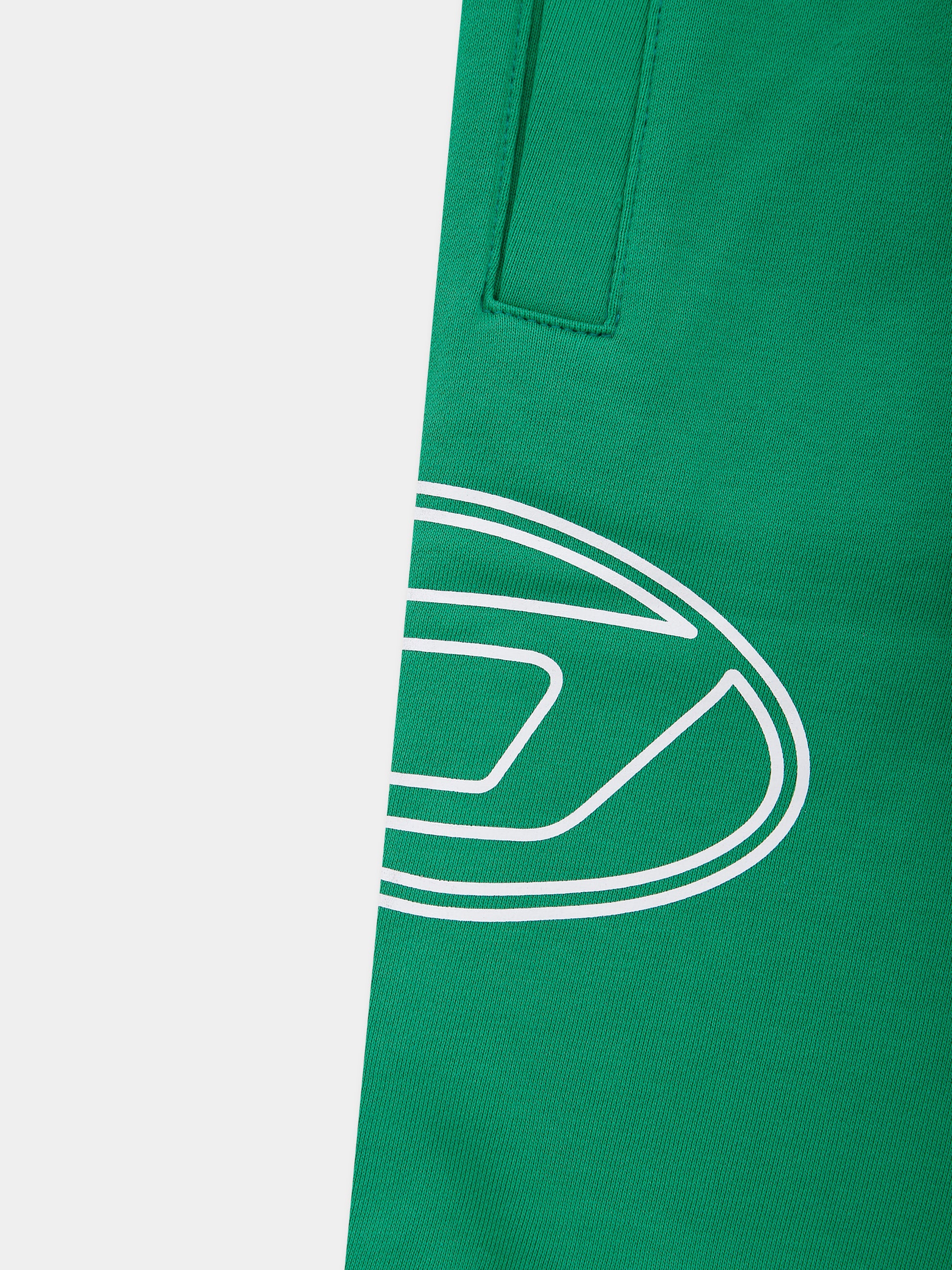 Pantaloni verde per neonato con logo,Diesel,K00693-KYAVF-K560