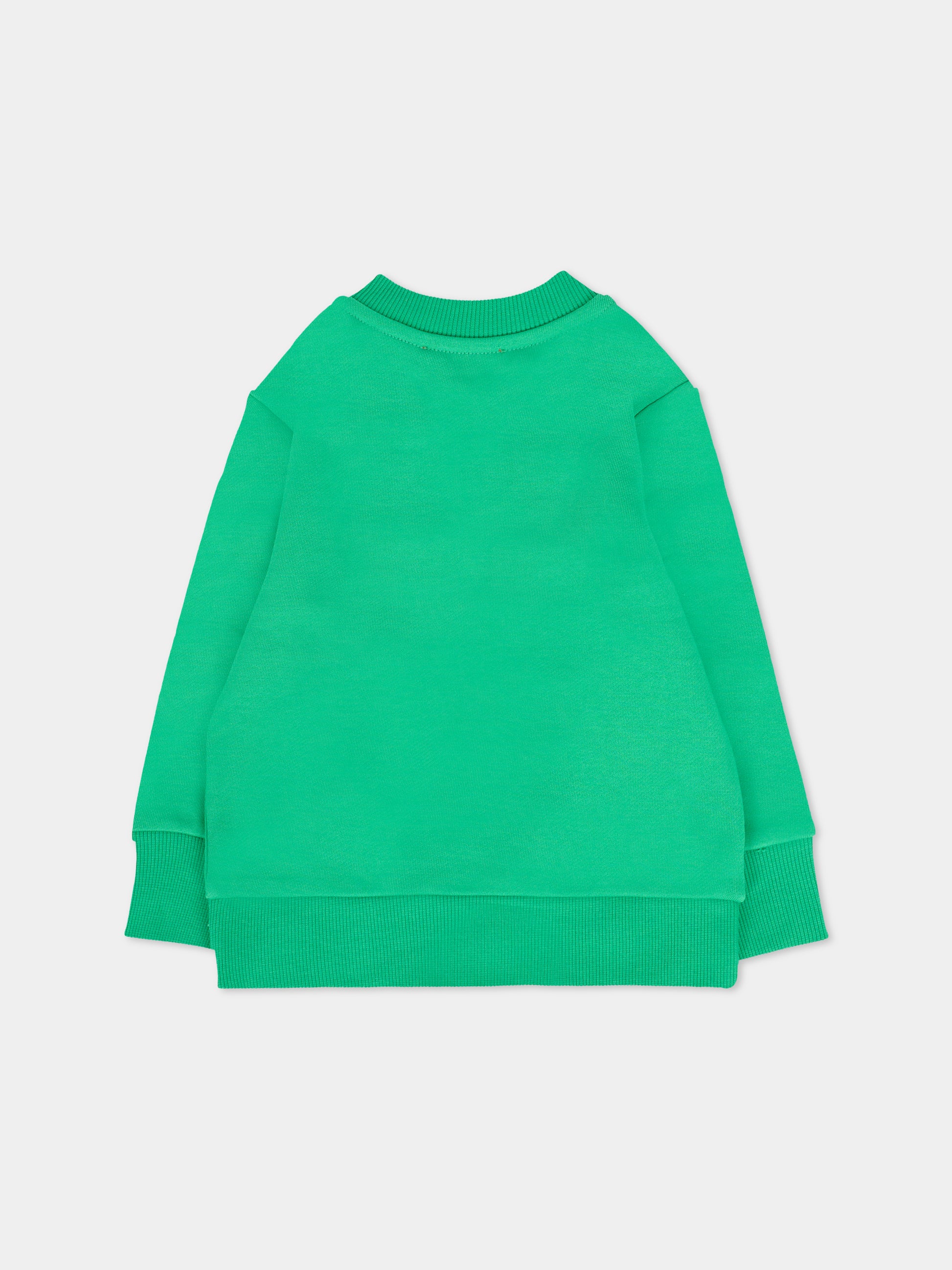 Felpa verde per neonato con logo,Diesel,K00702-KYAVF-K560