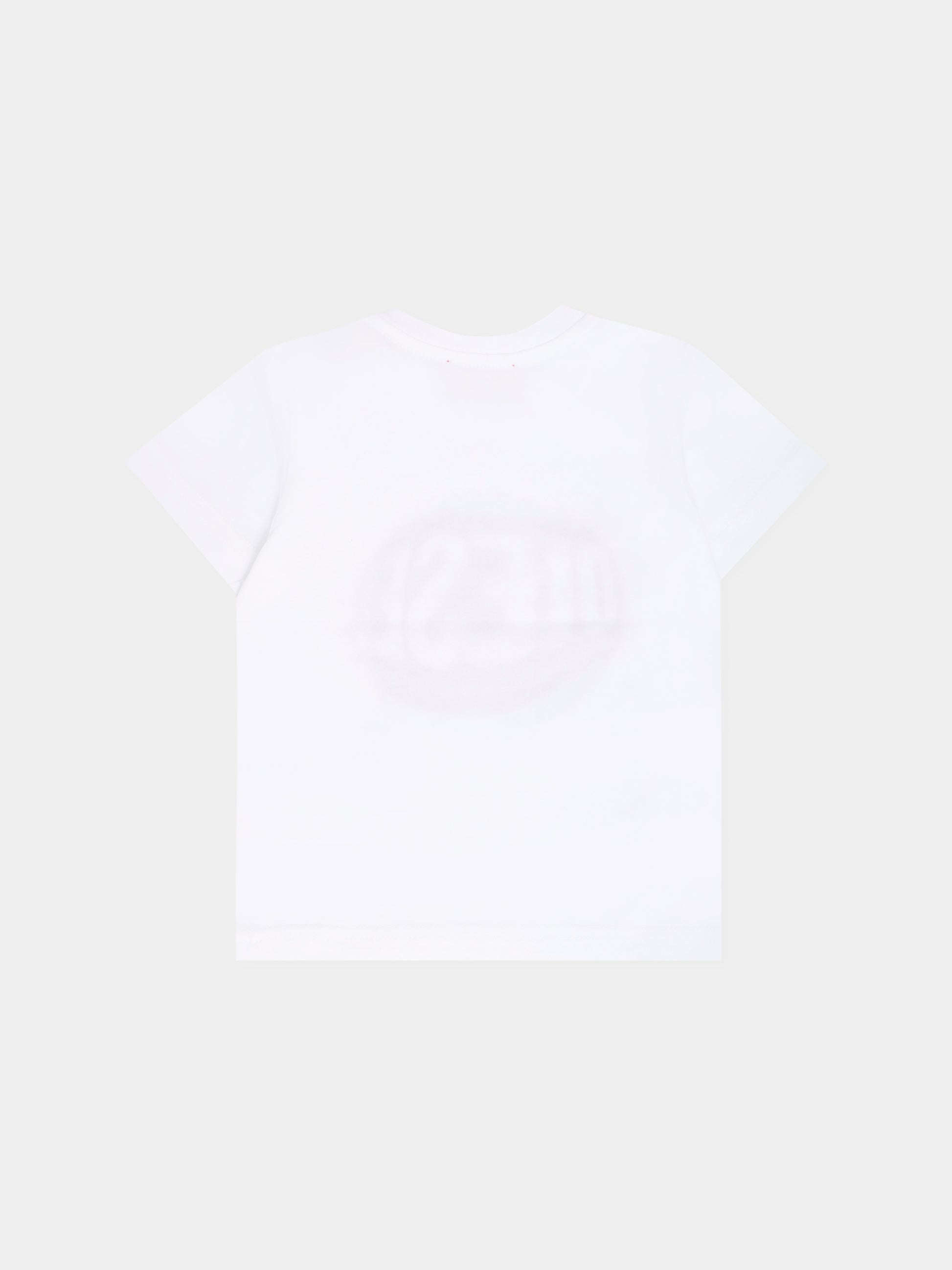 T-shirt bianca per neonato con logo,Diesel,K00704-00YI9-K100