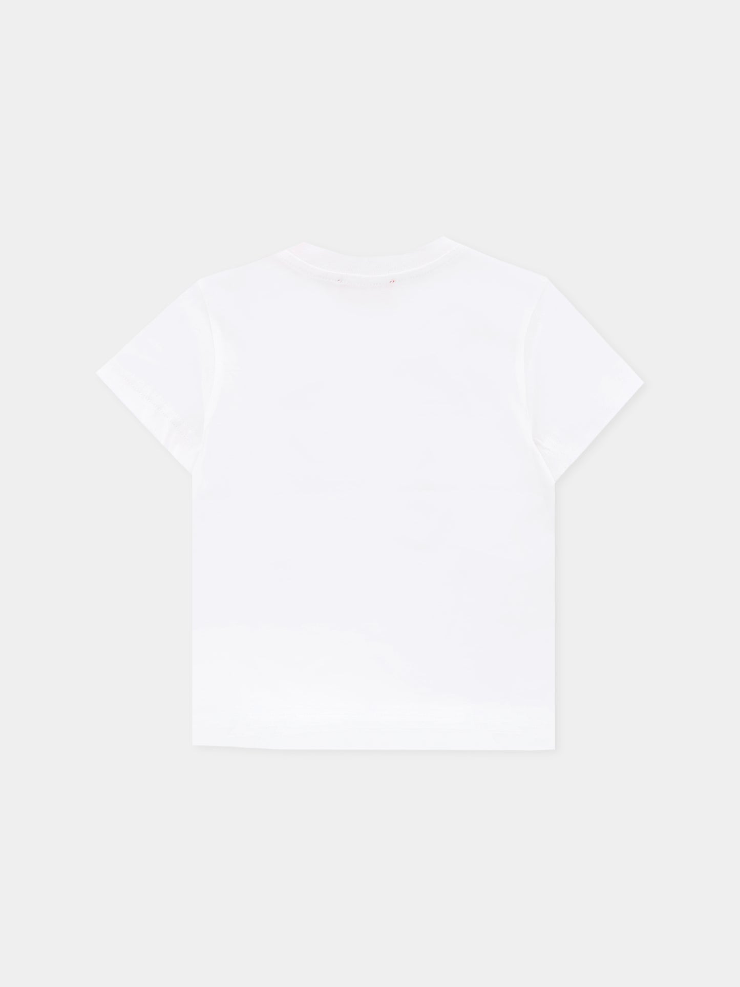 T-shirt bianca per neonato con logo,Diesel,K00708-00YI9-K1412