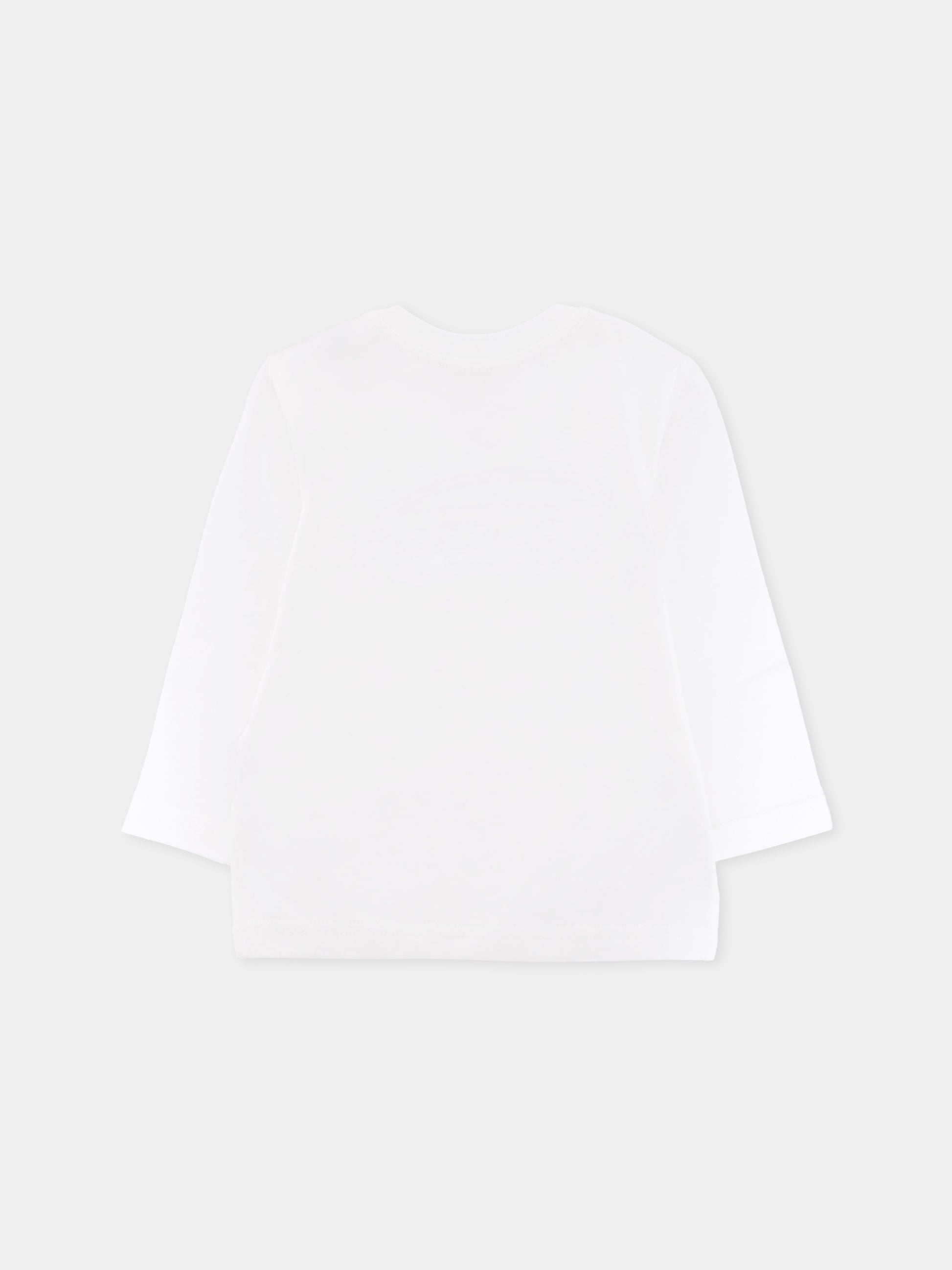 T-shirt bianca per neonata con logo,Diesel,K00712-00YI9-K1413