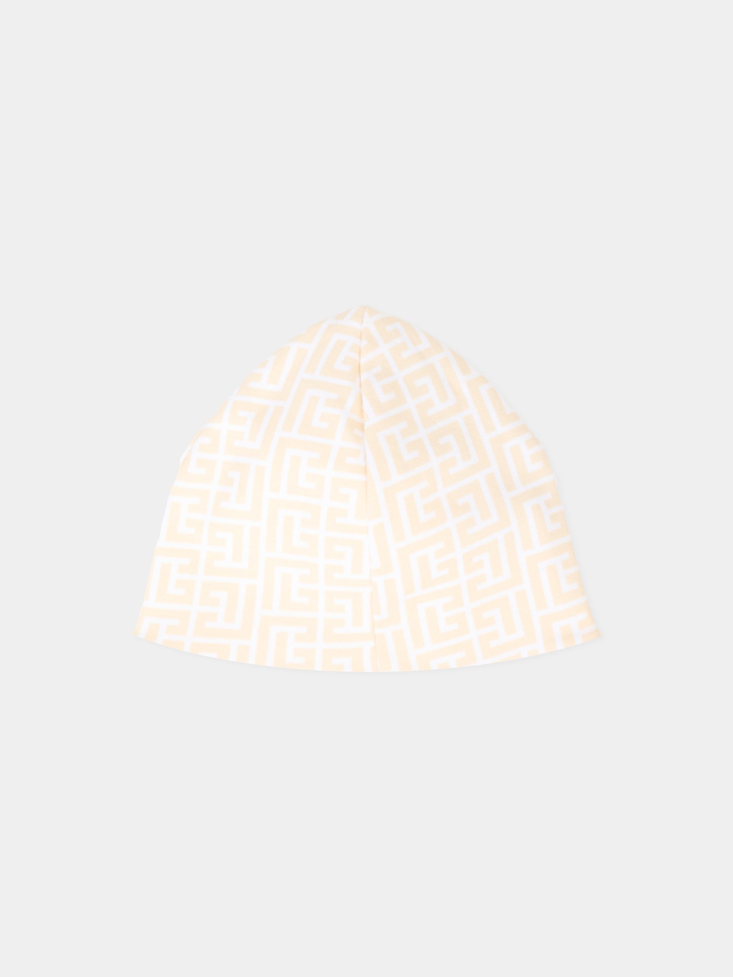 Set tutina beige per neonati con iconico labirinto,Balmain Kids,BXB51A-Z3503 109BC