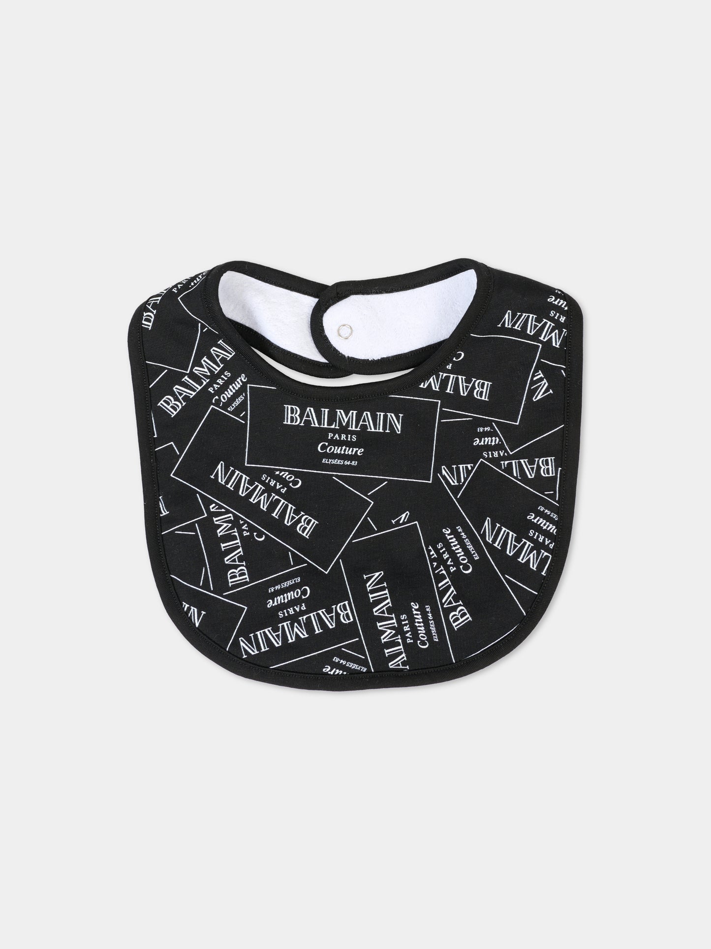 Set tutina nero per neonati con logo,Balmain Kids,BXB57A-Z3332 930BC