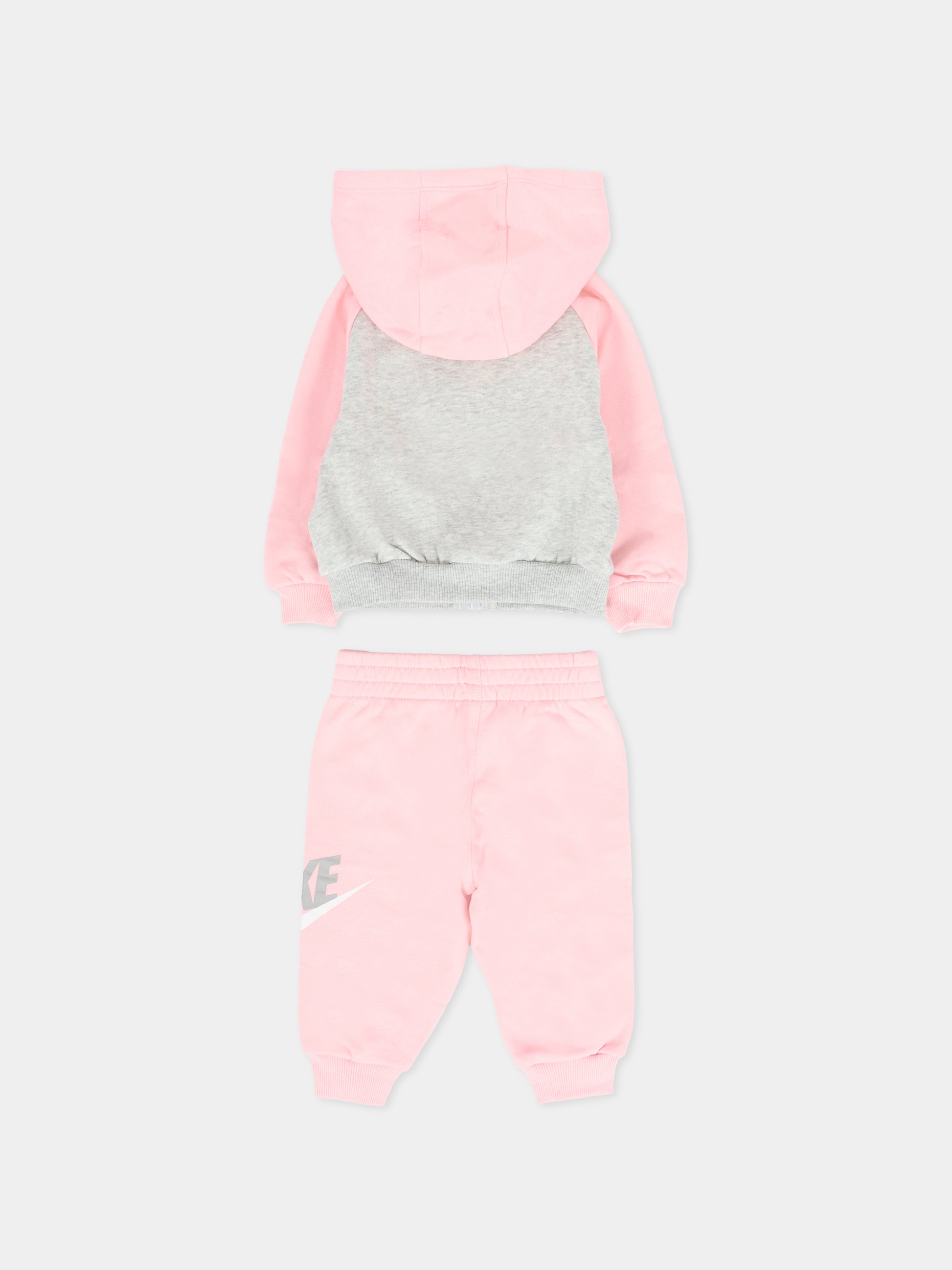 Completo rosa per neonata con logo,Nike,56N341 A0W