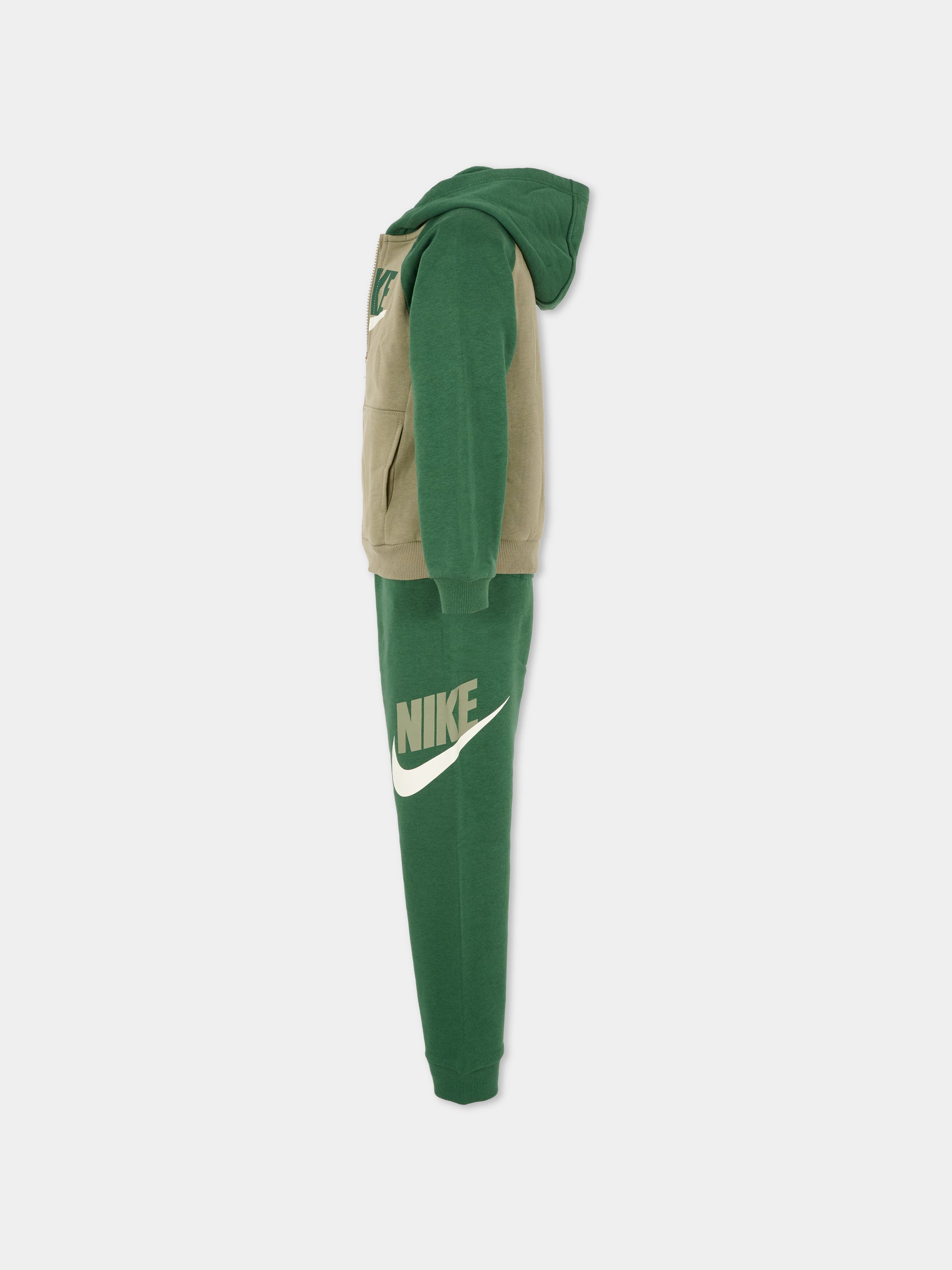 Completo verde per bambino con logo,Nike,86N341 F1J