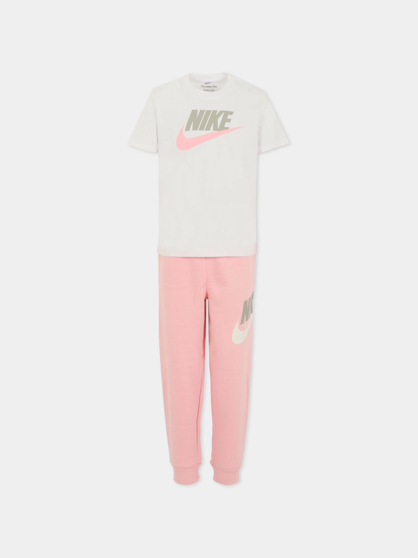 Completo rosa per bambina con logo,Nike,36N341 A0W