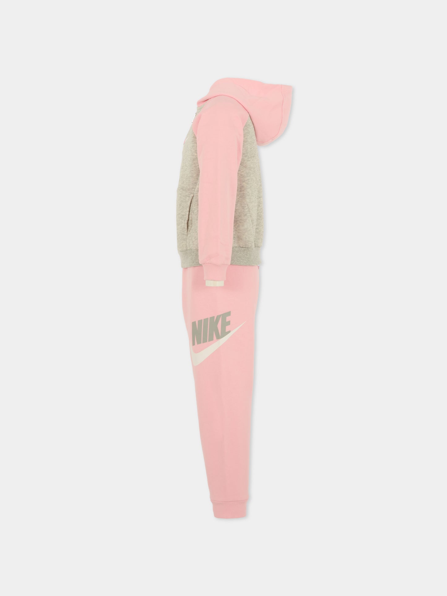 Completo rosa per bambina con logo,Nike,36N341 A0W