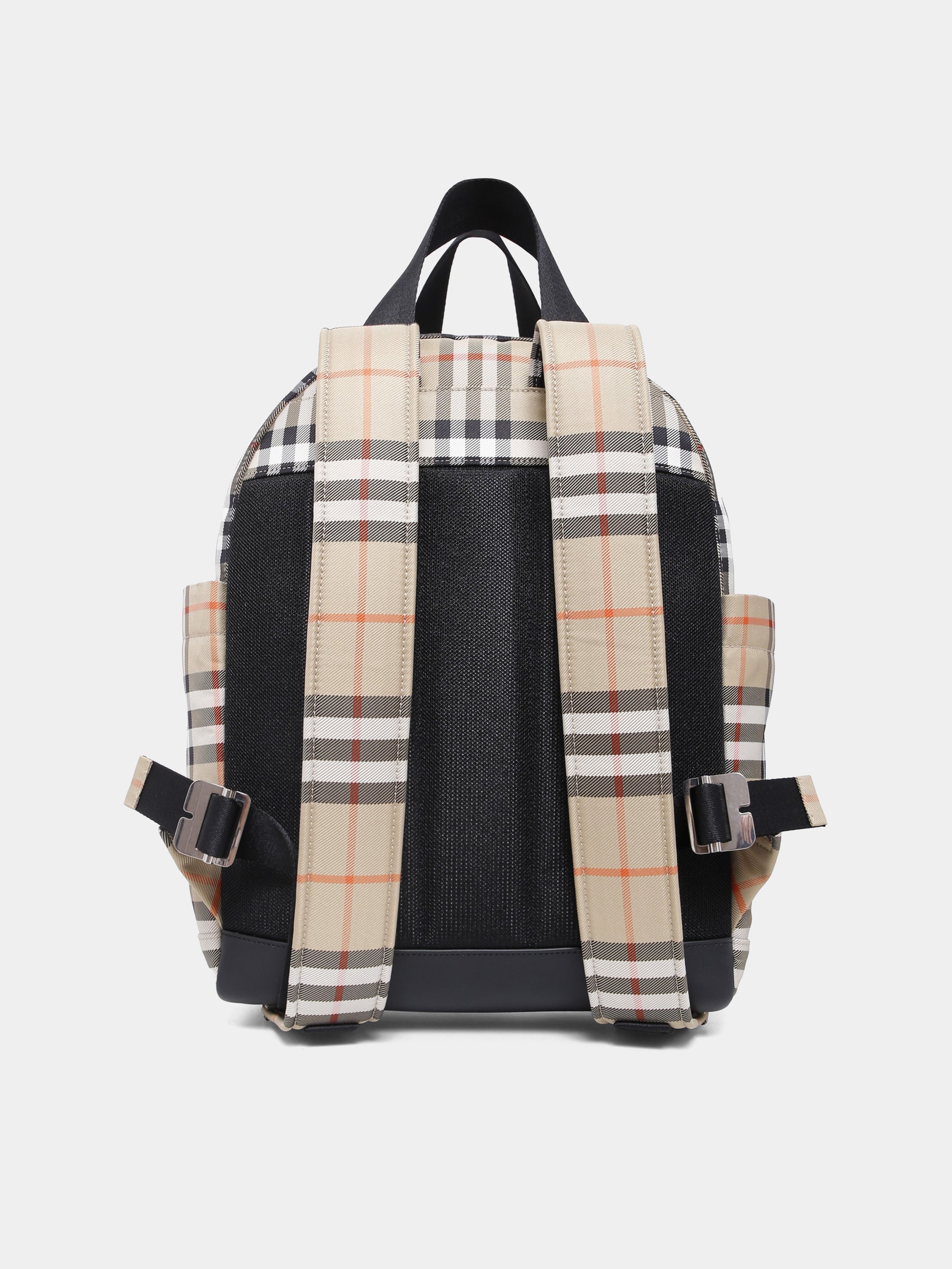 Borsa mamma beige per neonati con check vintage,Burberry Kids,8108441 B9368