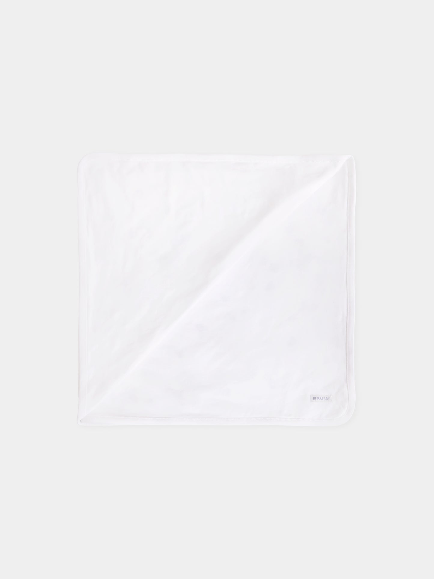 Coperta bianca per neonati con orsetto,Burberry Kids,8109288 A1464