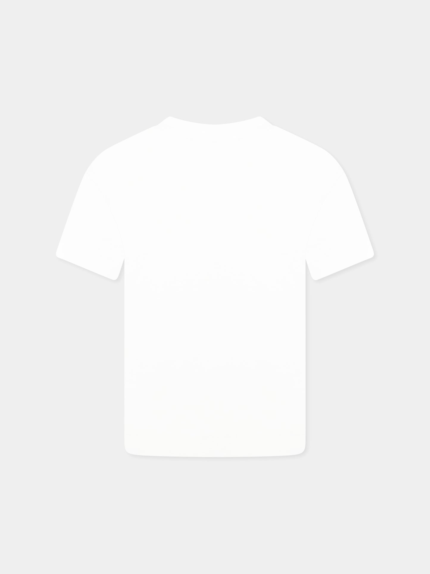 T-shirt bianca per bambini con orsetto e logo,Burberry Kids,8112389 A1464