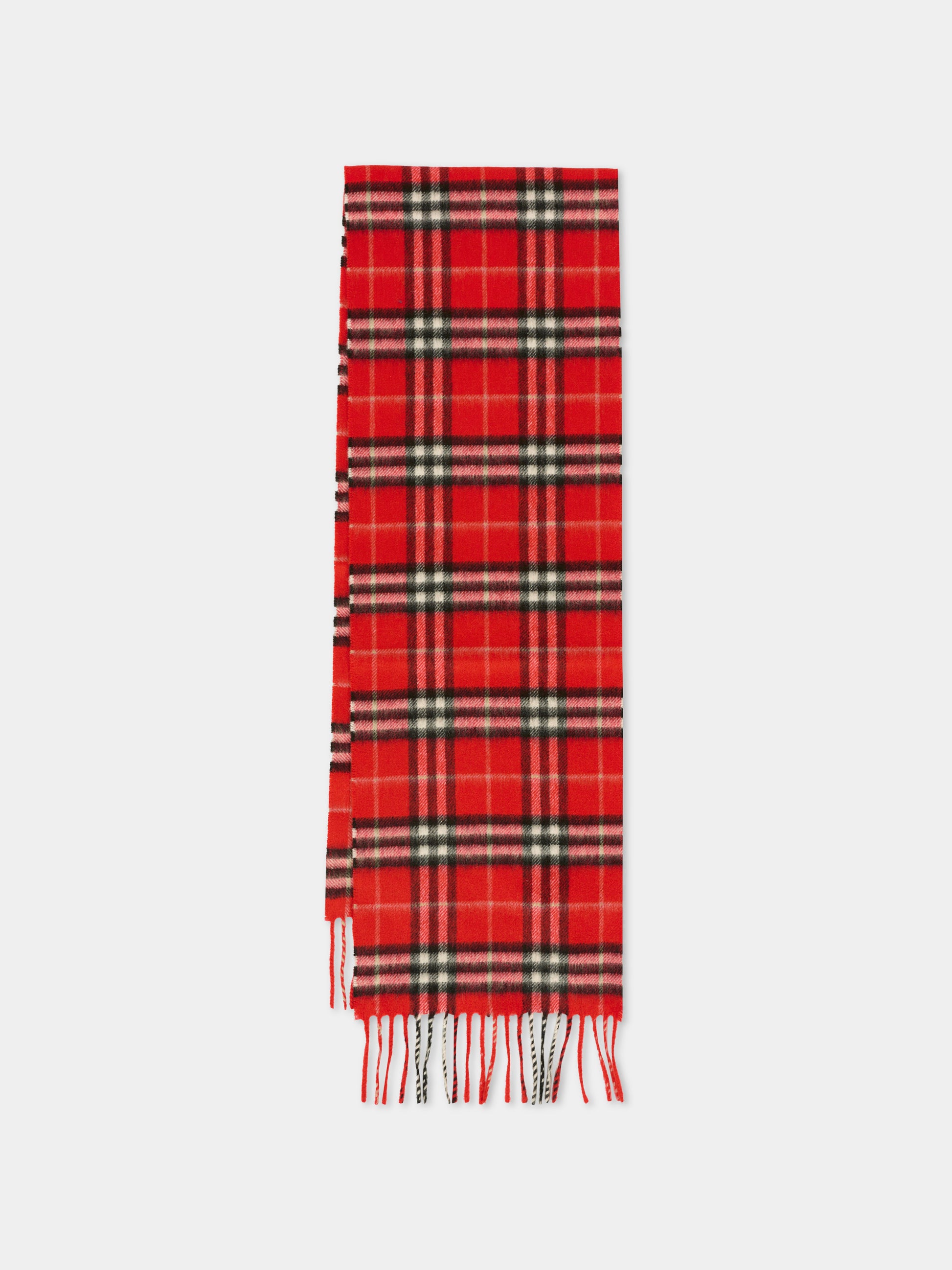 Sciarpa rossa per bambini con check,Burberry Kids,8108701 C2960