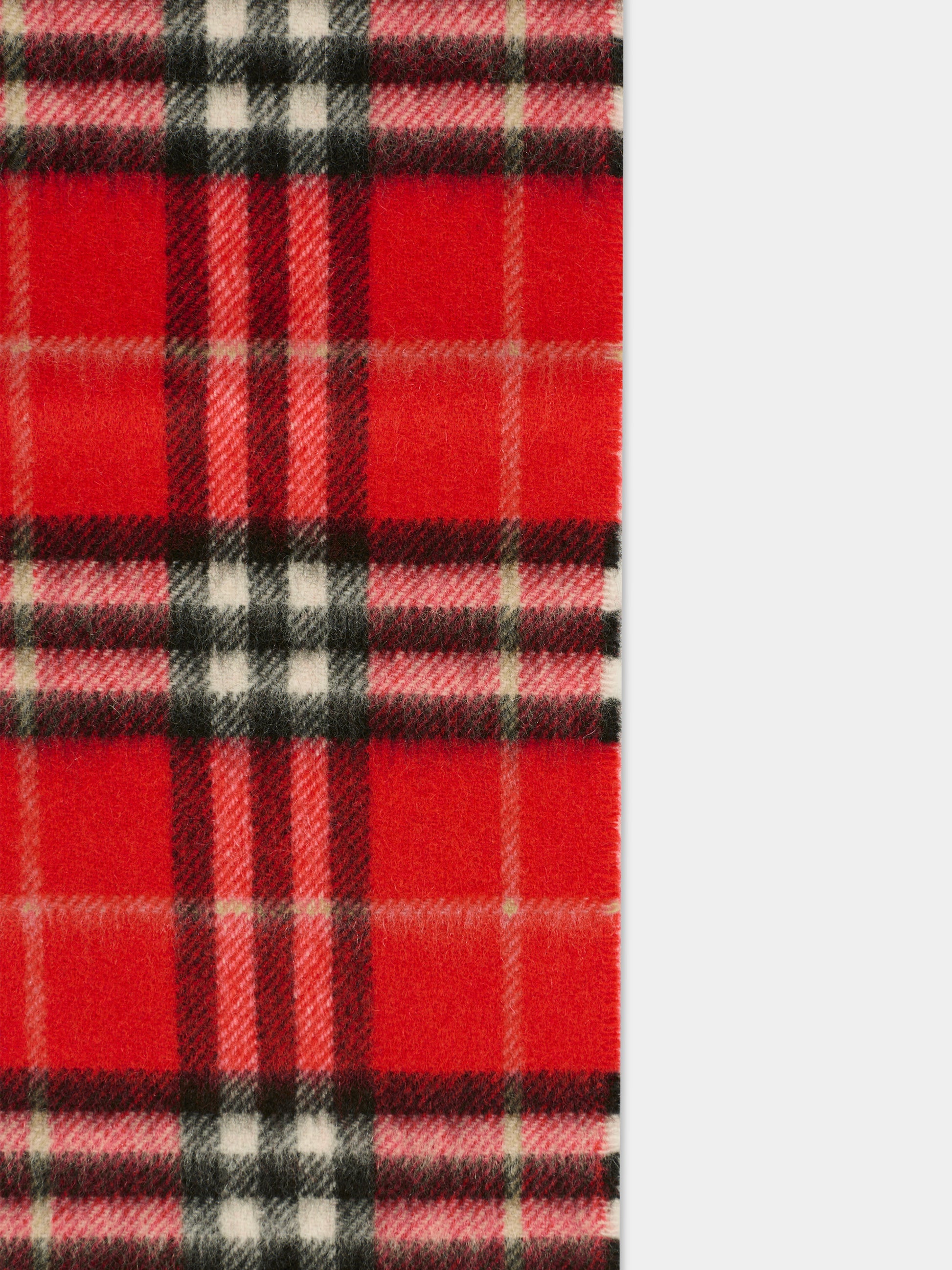Sciarpa rossa per bambini con check,Burberry Kids,8108701 C2960