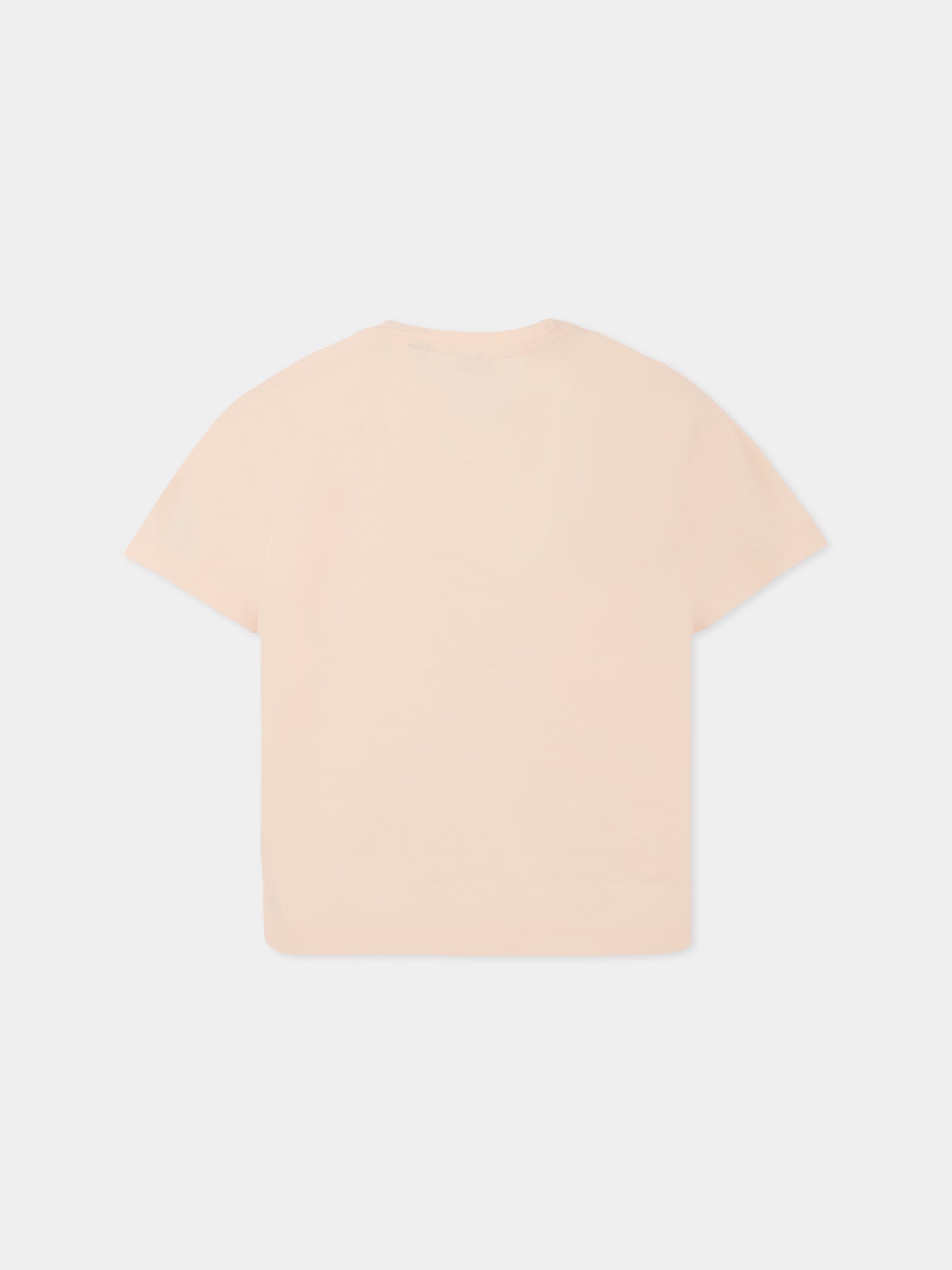 T-shirt rosa per bambina con logo e soldatino,Burberry Kids,8110642 A4651