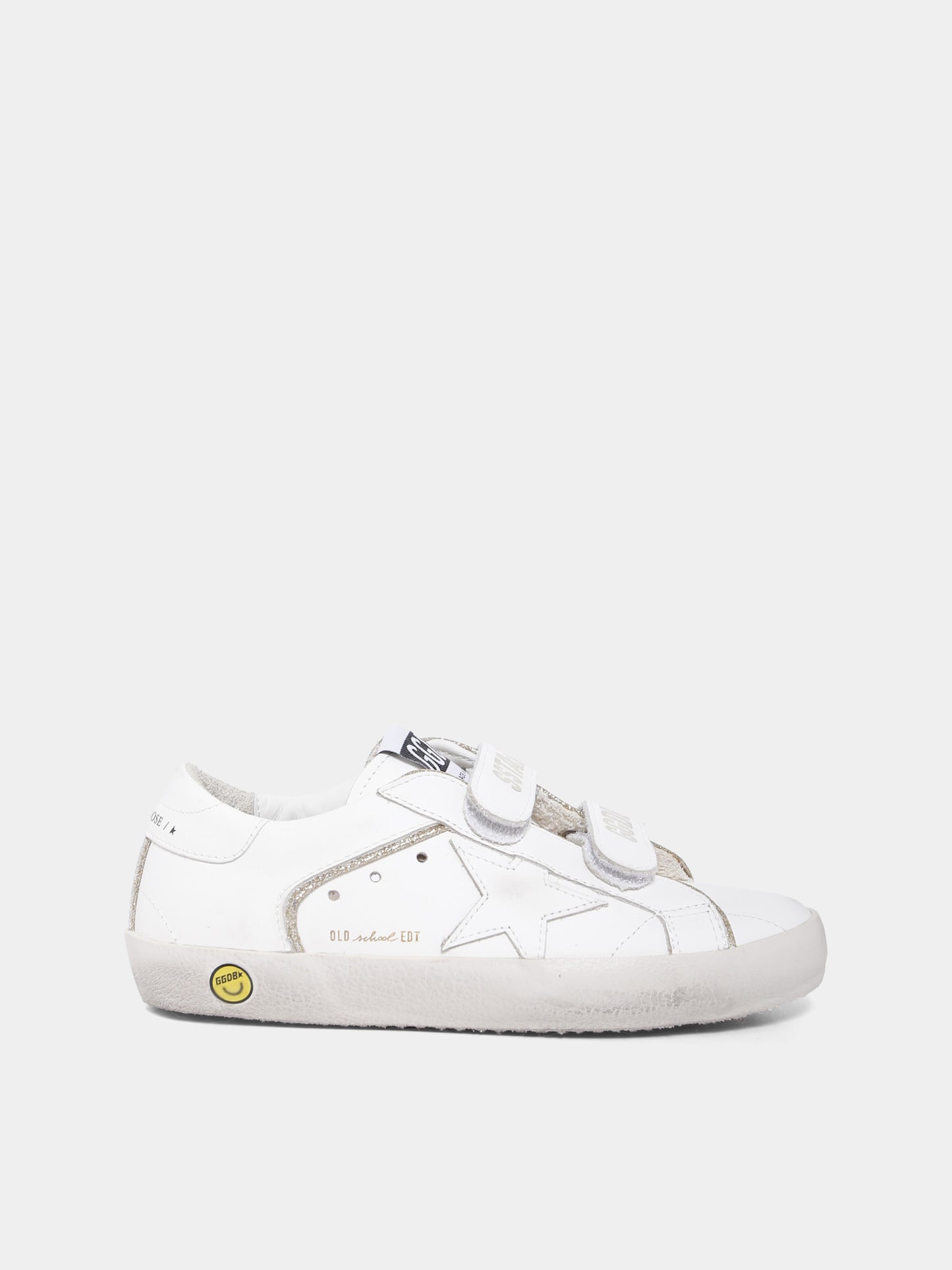 Sneakers Old School bianche per bambina con stella,Golden Goose,GJF00143 F007427 10847
