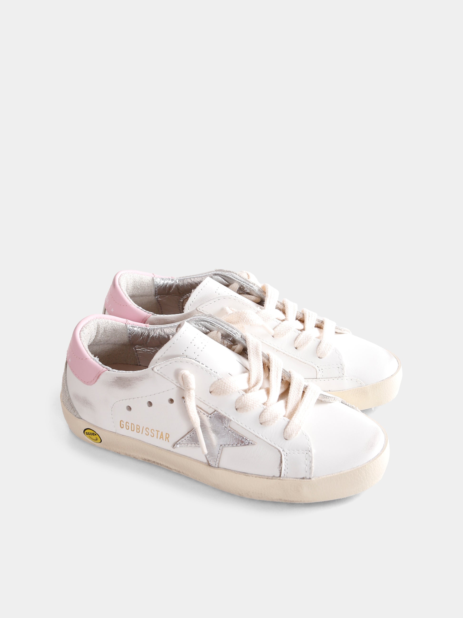 Sneakers Super Star bianche per bambina con stella,Golden Goose,GYF00102 F004662 11531