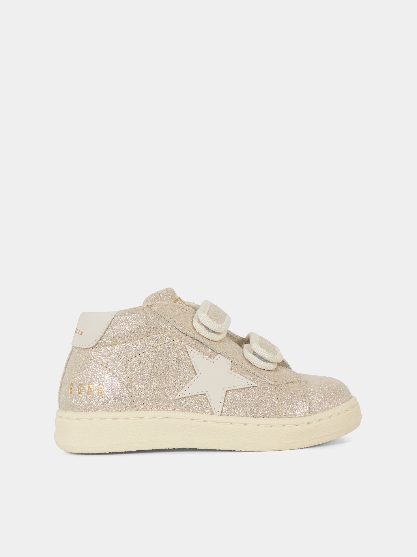 Sneakers beige per neonata e bambina con stella,Golden Goose,GJF00386 F007413 15775