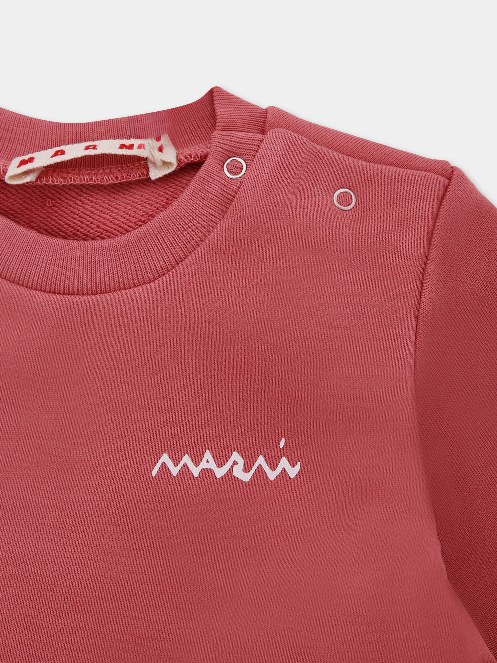 Vestito rosa per neonata con logo,Marni Kids,M01514 M00V0 0M350