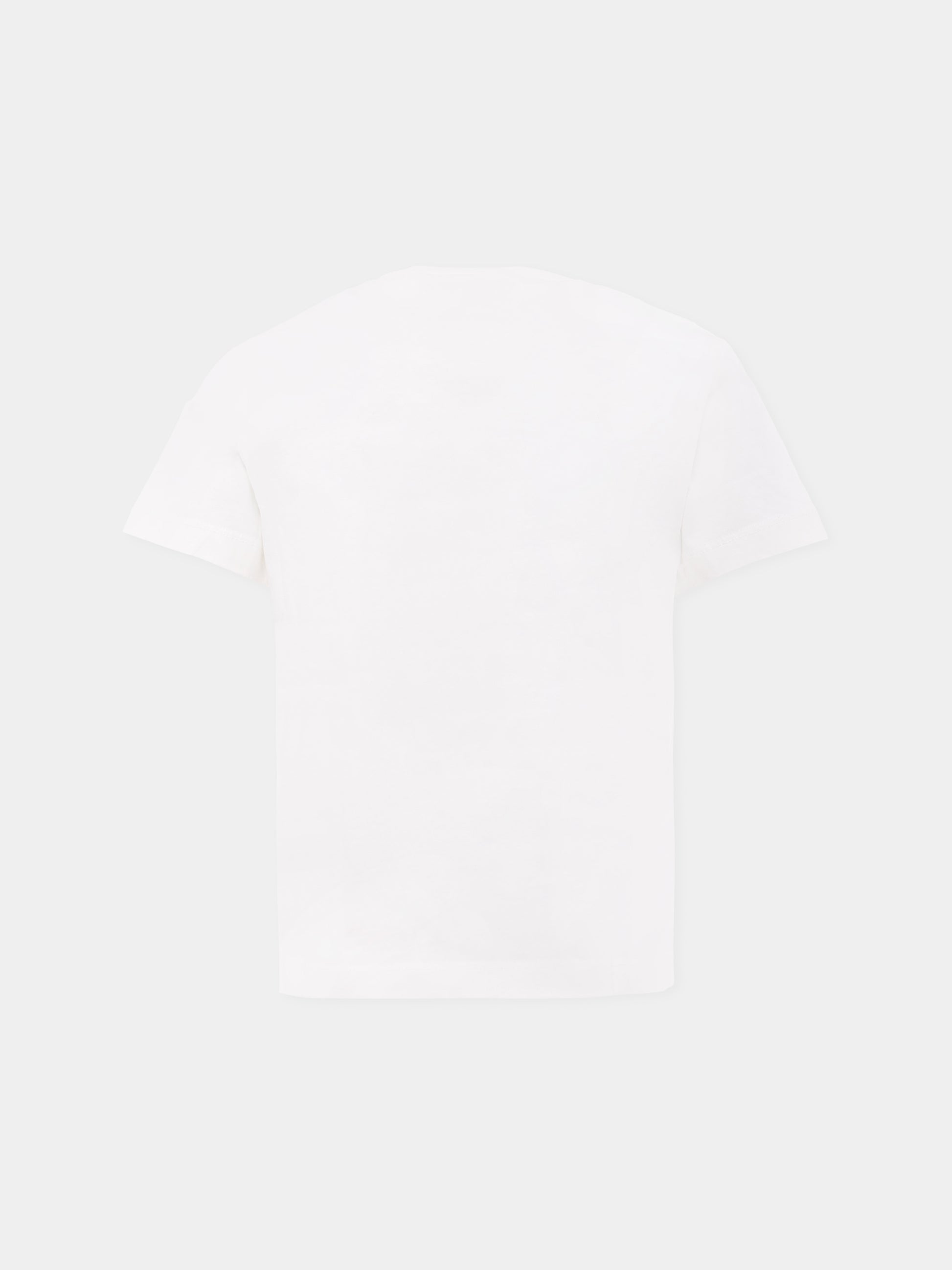 T-shirt bianca per bambina con stampa viso,Marni Kids,M01595 M00HZ 0M114