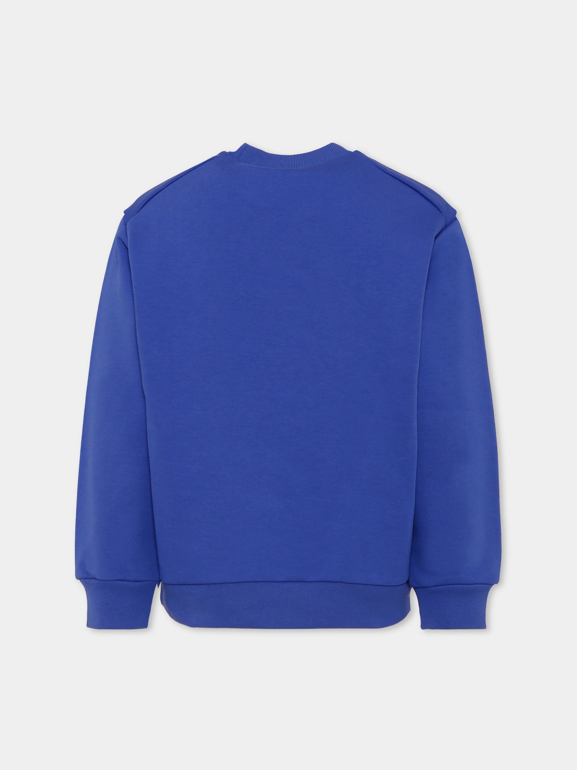 Felpa blu per bambino con logo,Marni Kids,M01612 M00V0 0M856