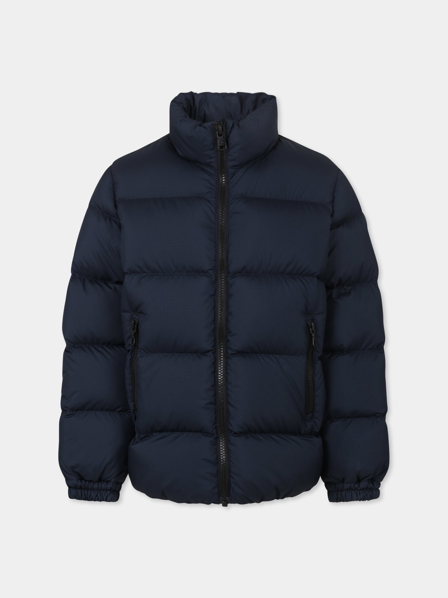 Piumino blu per bambino con logo