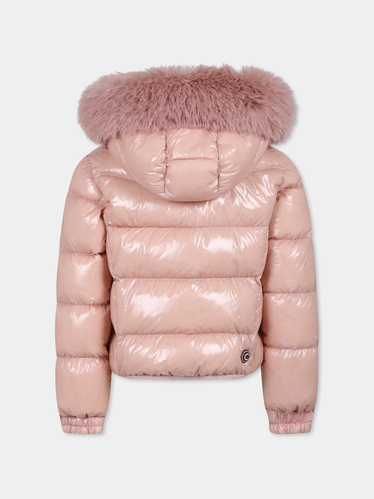 Piumino rosa per bambina con logo,Colmar Originals Kids,3400E 8XV 420