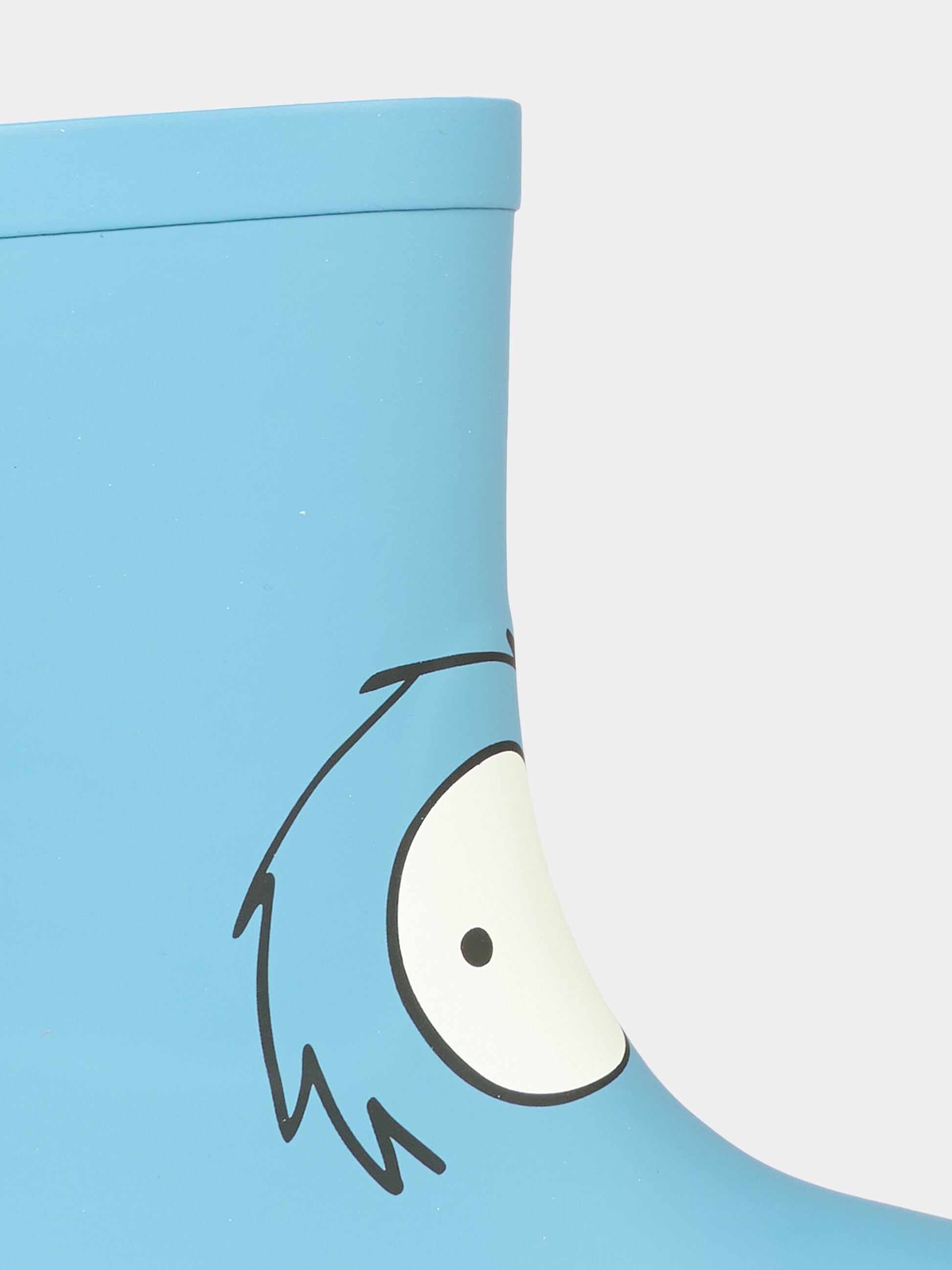 Stivali da pioggia azzurri per bambino con stampa Yeti,Stella Mccartney Kids,TX0P96 Z0234 606