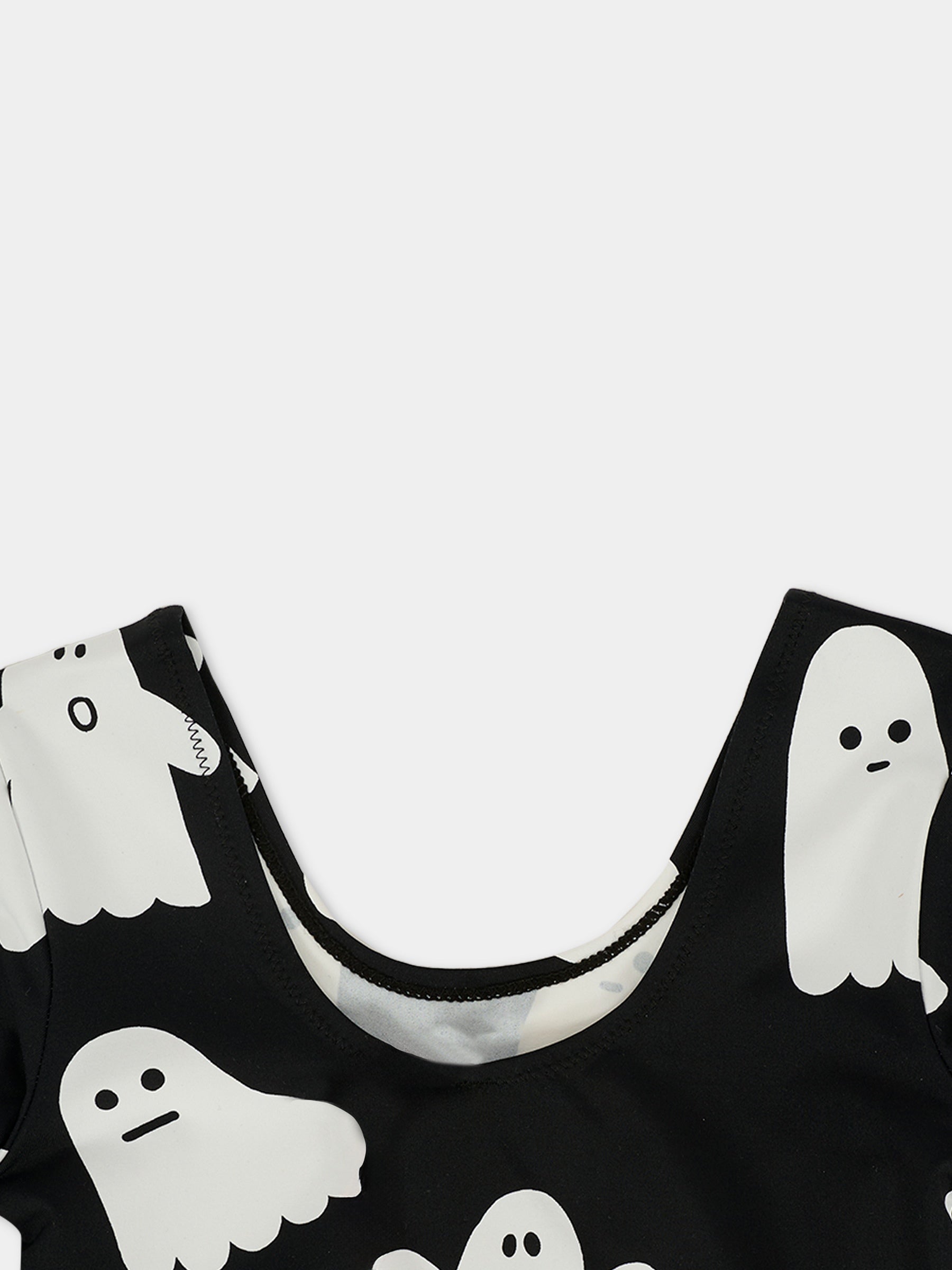 Vestito nero per bambina con fantasmi,Stella Mccartney Kids,TX1D40 Z3042 930BC