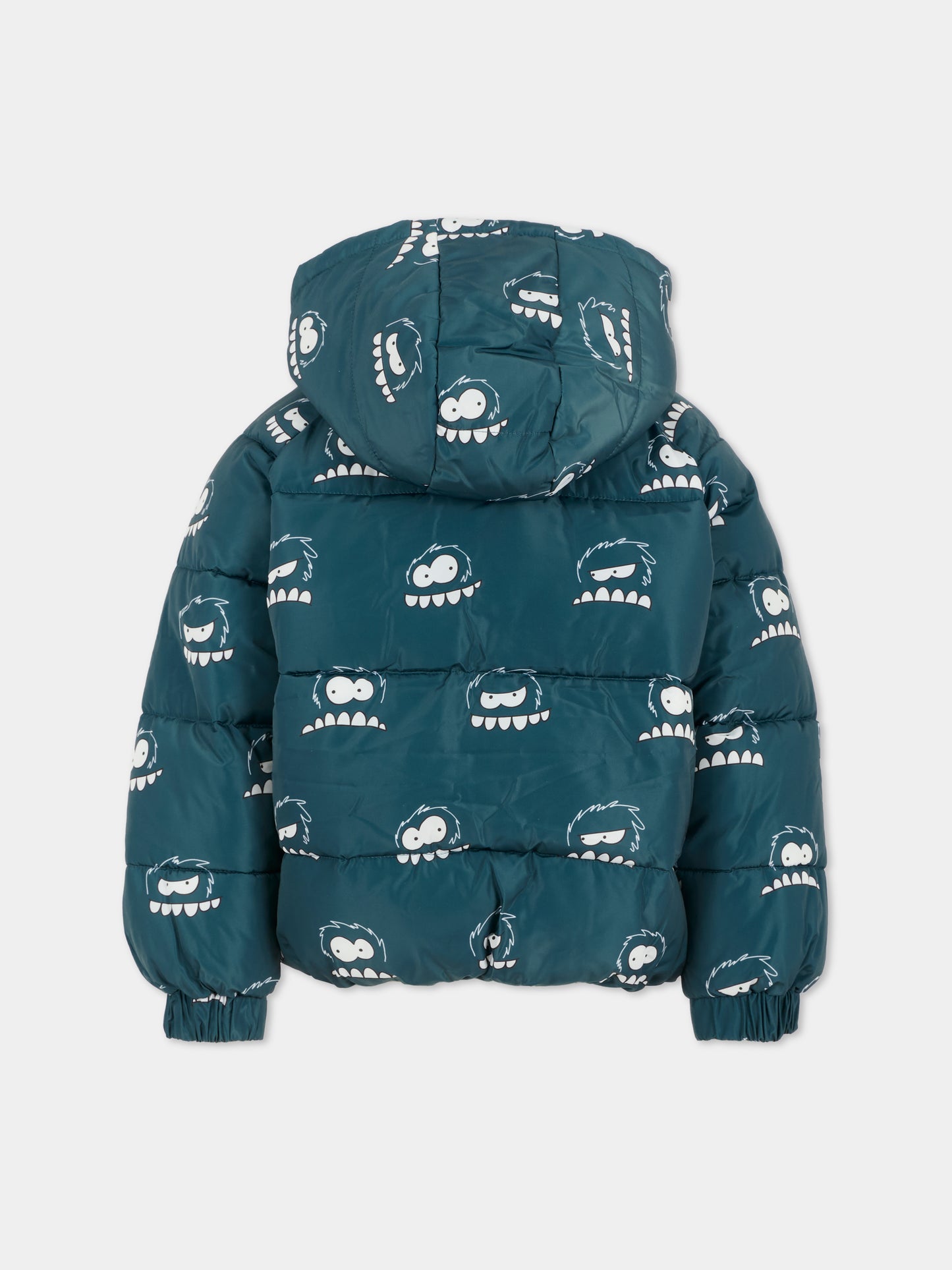 Piumino blu per bambino con Yeti,Stella Mccartney Kids,TX2P97 Z3166 633MC