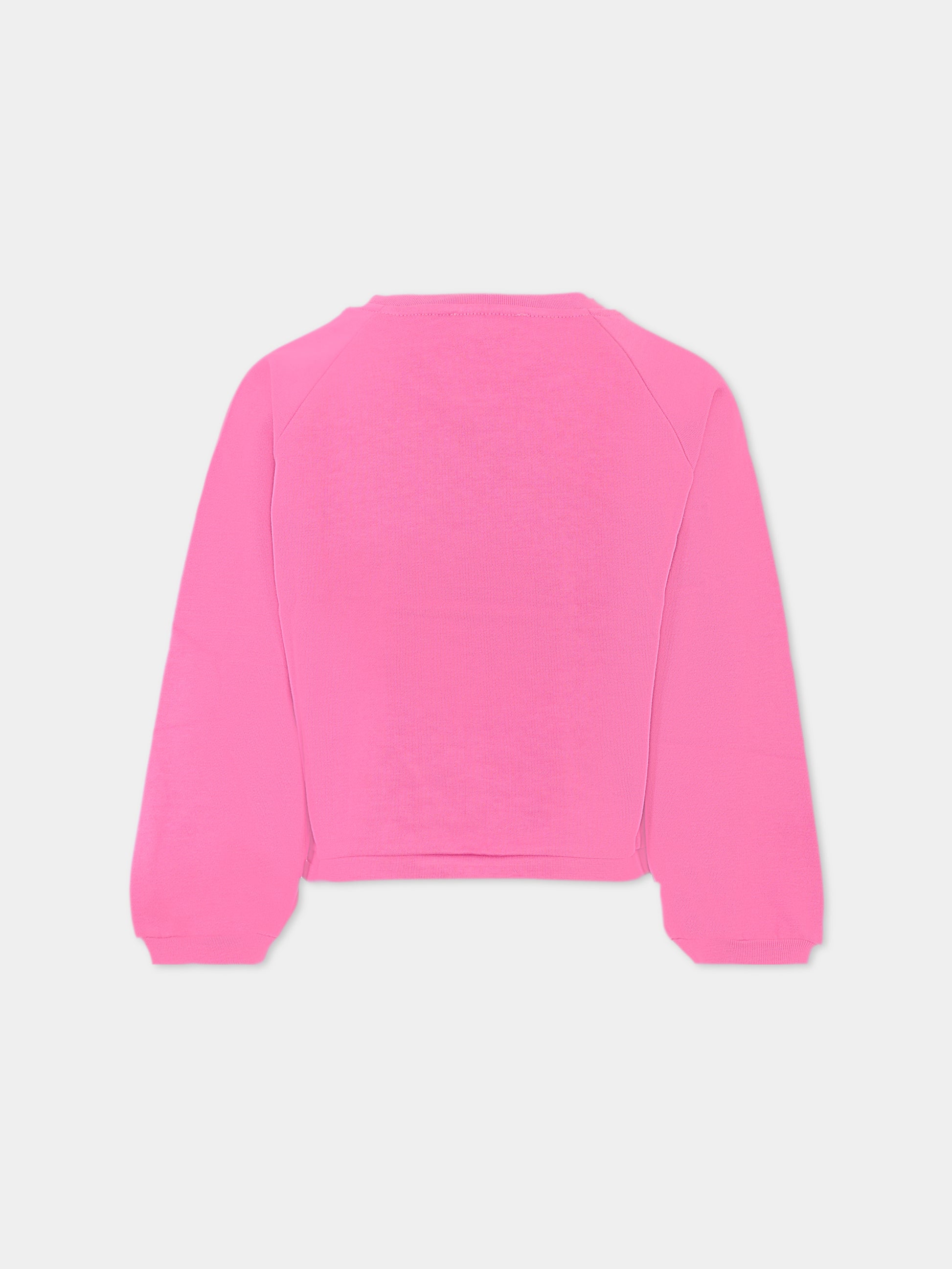 Felpa viola per bambina con stampa torta,Stella Mccartney Kids,TX4B80 Z3059 543