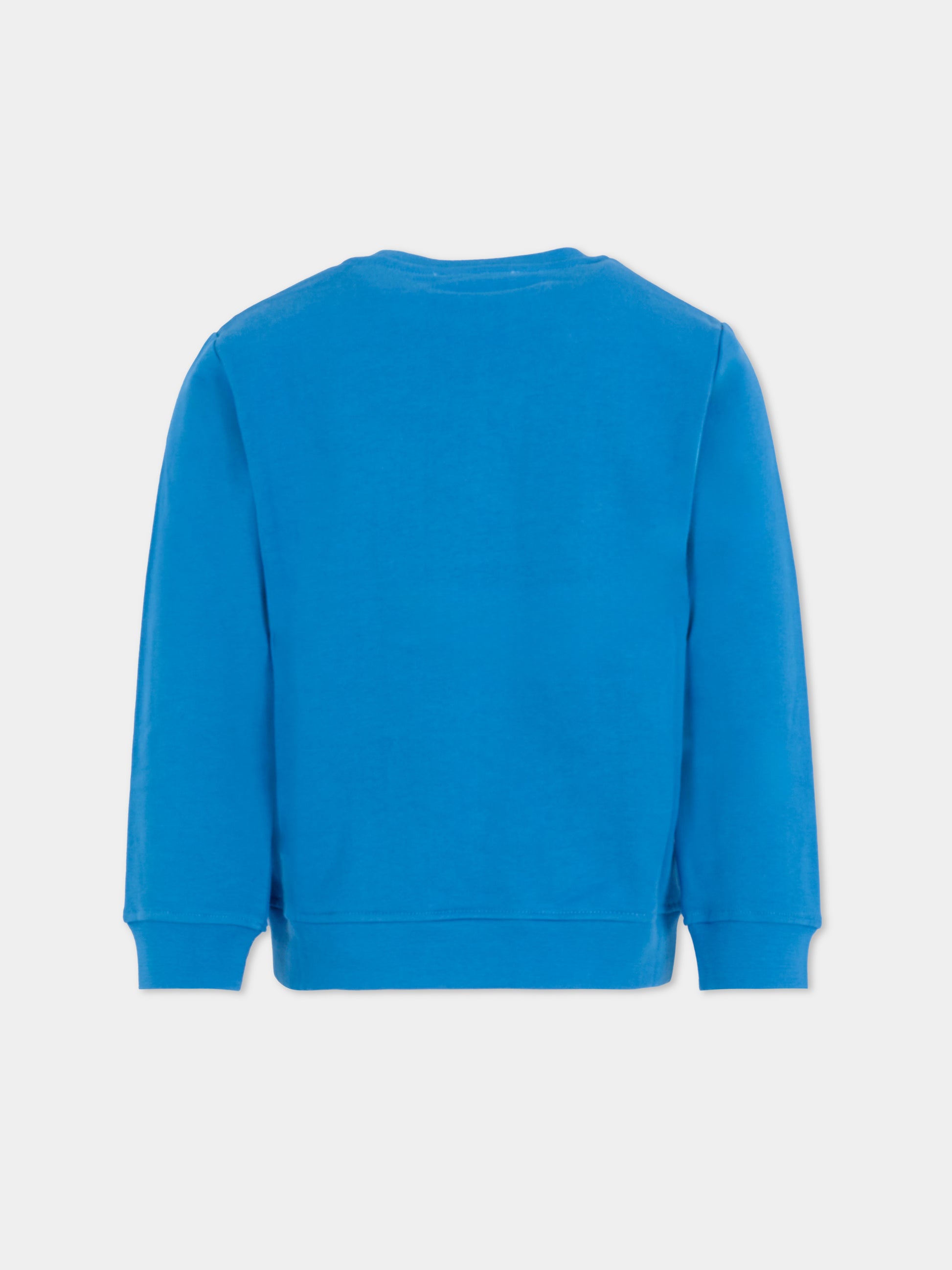 Felpa blu per bambino con Yeti,Stella Mccartney Kids,TX4Q40 Z3059 60Q