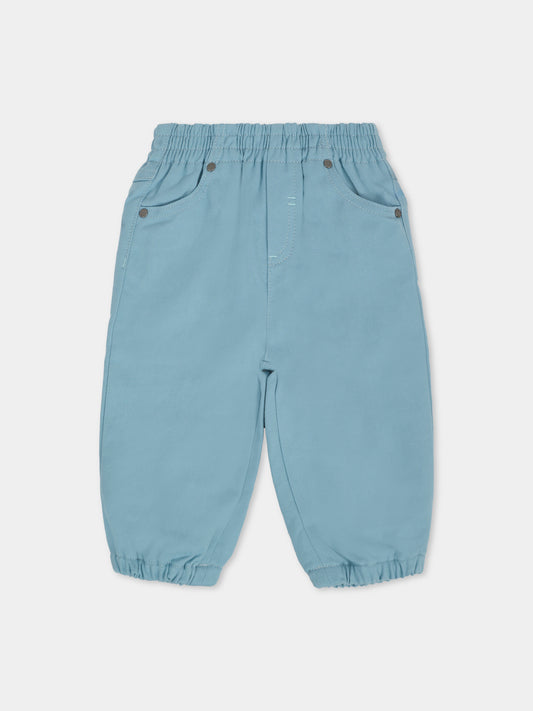 Pantaloni azzurri per neonato,Stella Mccartney Kids,TX6560 Z1544 670