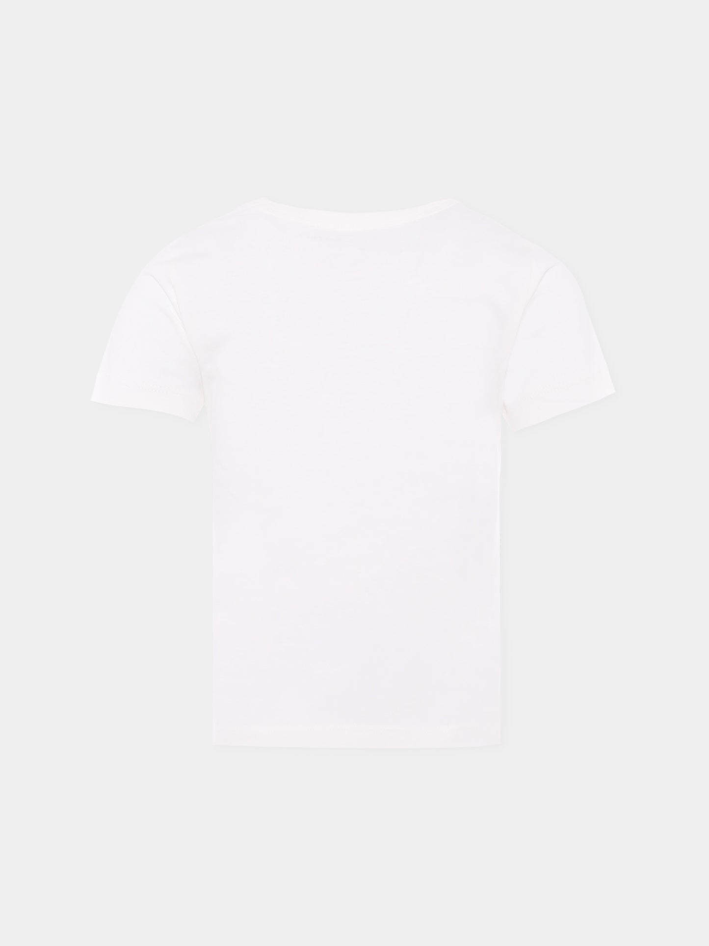T-shirt avorio per bambina con torta e logo